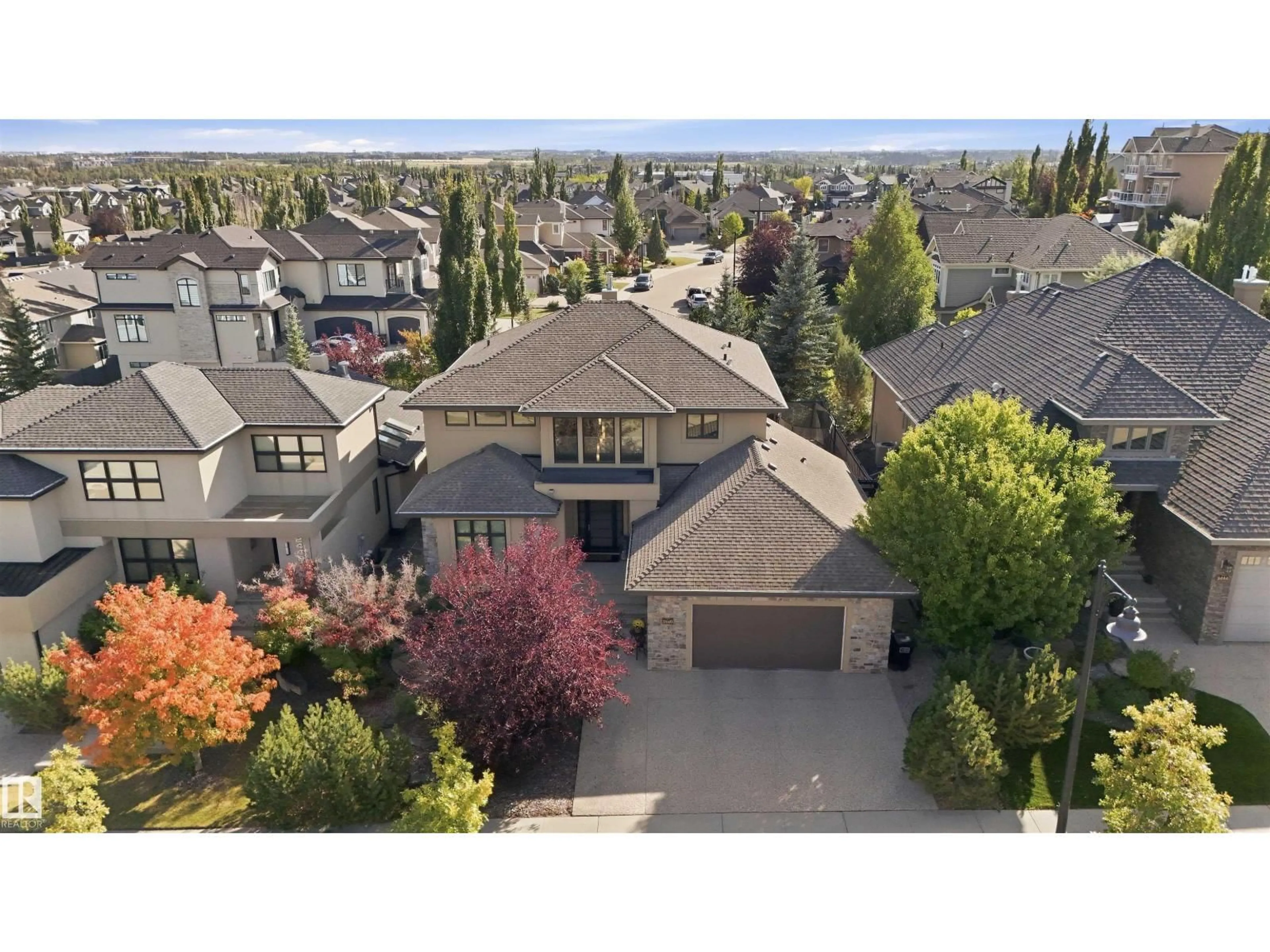 A pic from outside/outdoor area/front of a property/back of a property/a pic from drone, mountain view for 2446 MARTELL CR, Edmonton Alberta T6R0M6