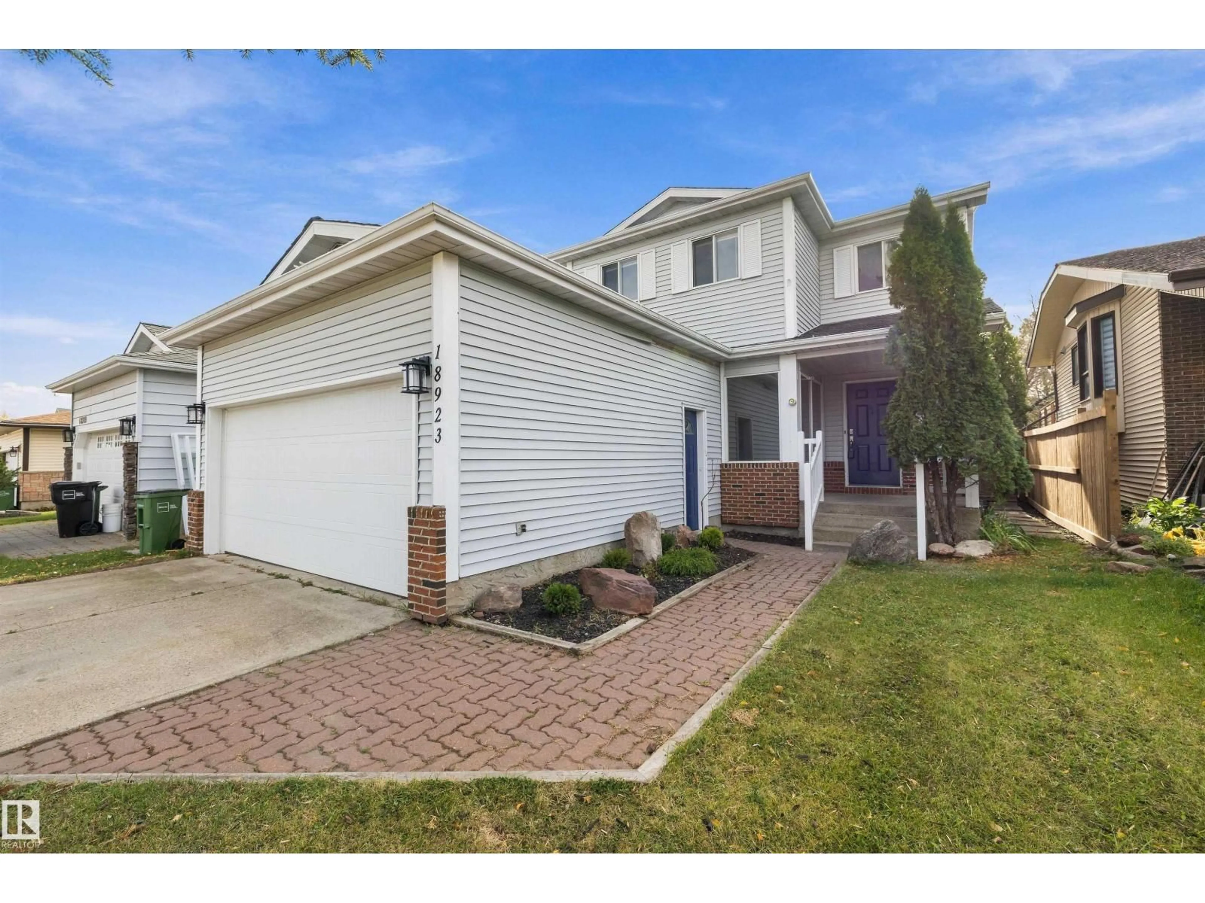 Home with brick exterior material, street for 18923 82 AV, Edmonton Alberta T5T5A3