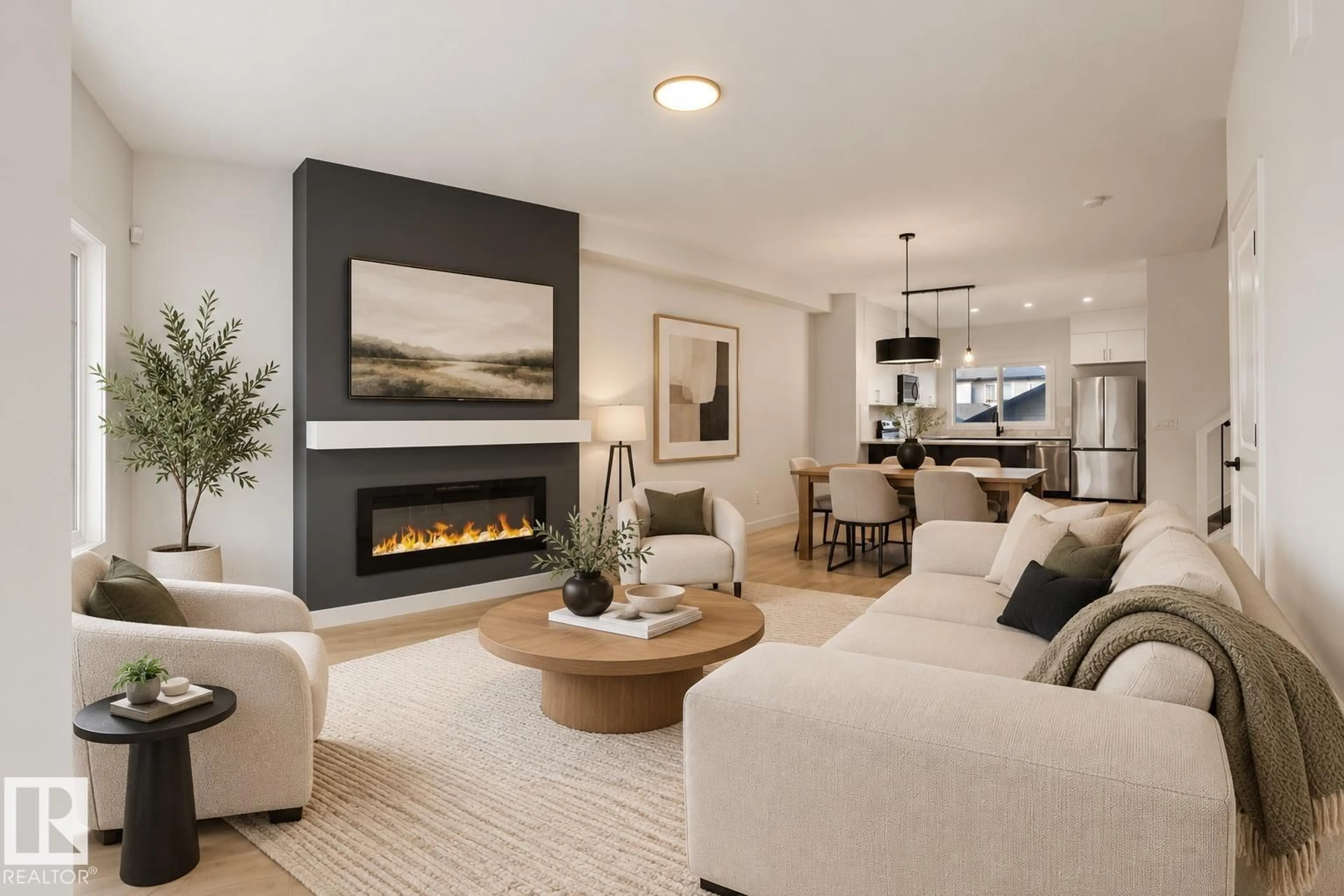 Living room with furniture, unknown for 317 JUNIPER CV, Leduc Alberta T9E1S6