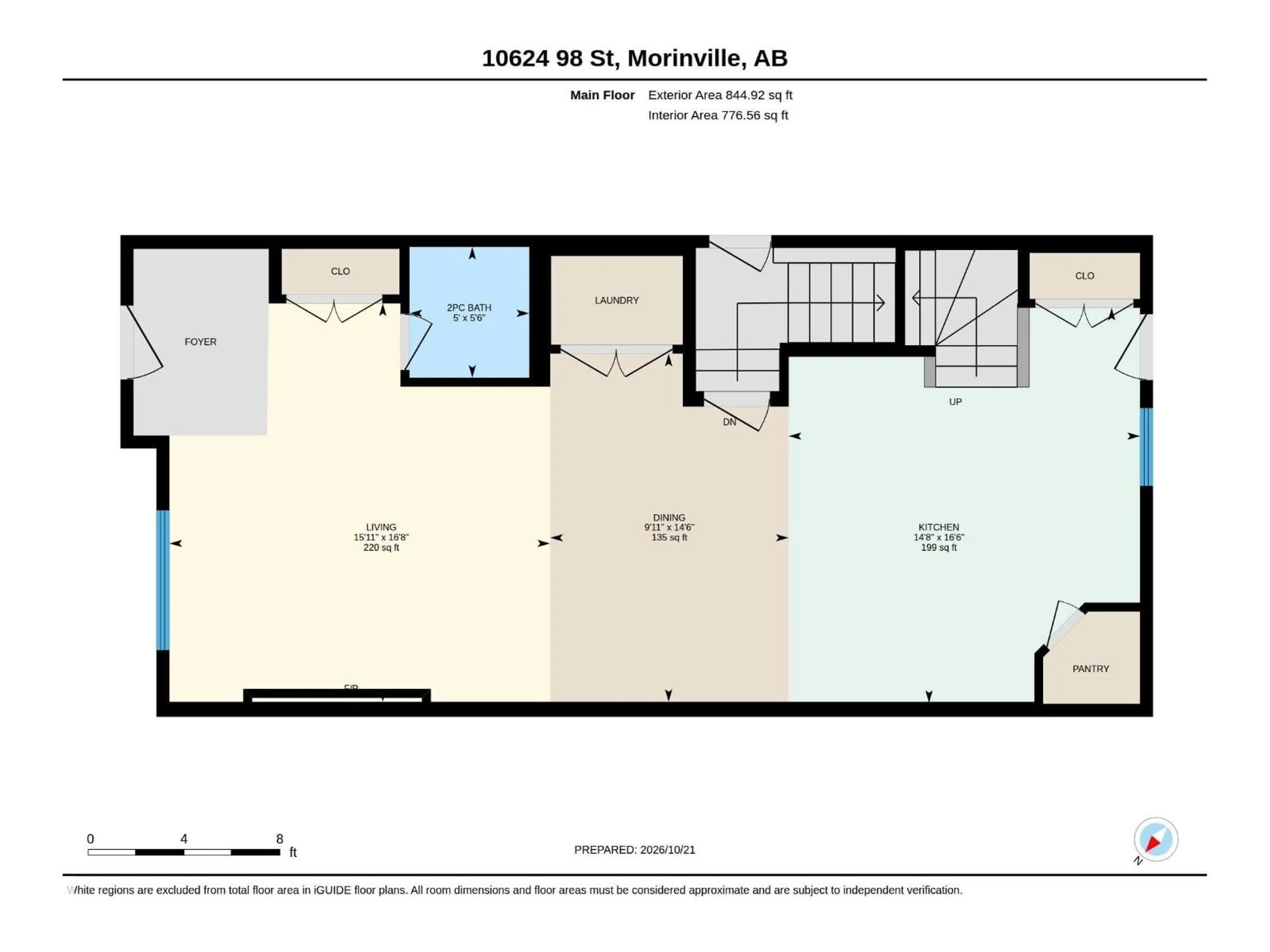 Floor plan for 10624 98 ST, Morinville Alberta T8R2P2