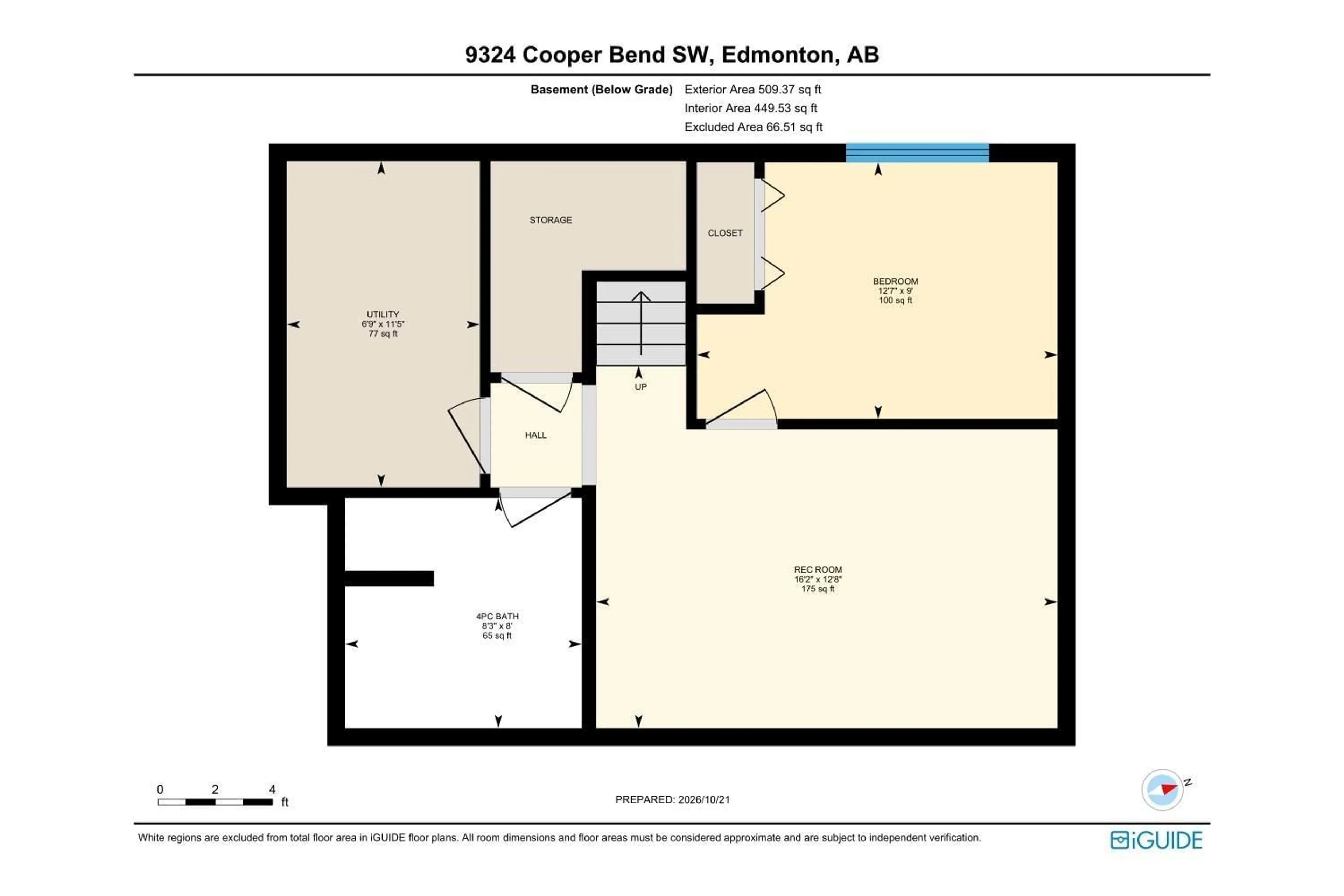 Floor plan for SW - 9324 COOPER BN, Edmonton Alberta T6W4M4