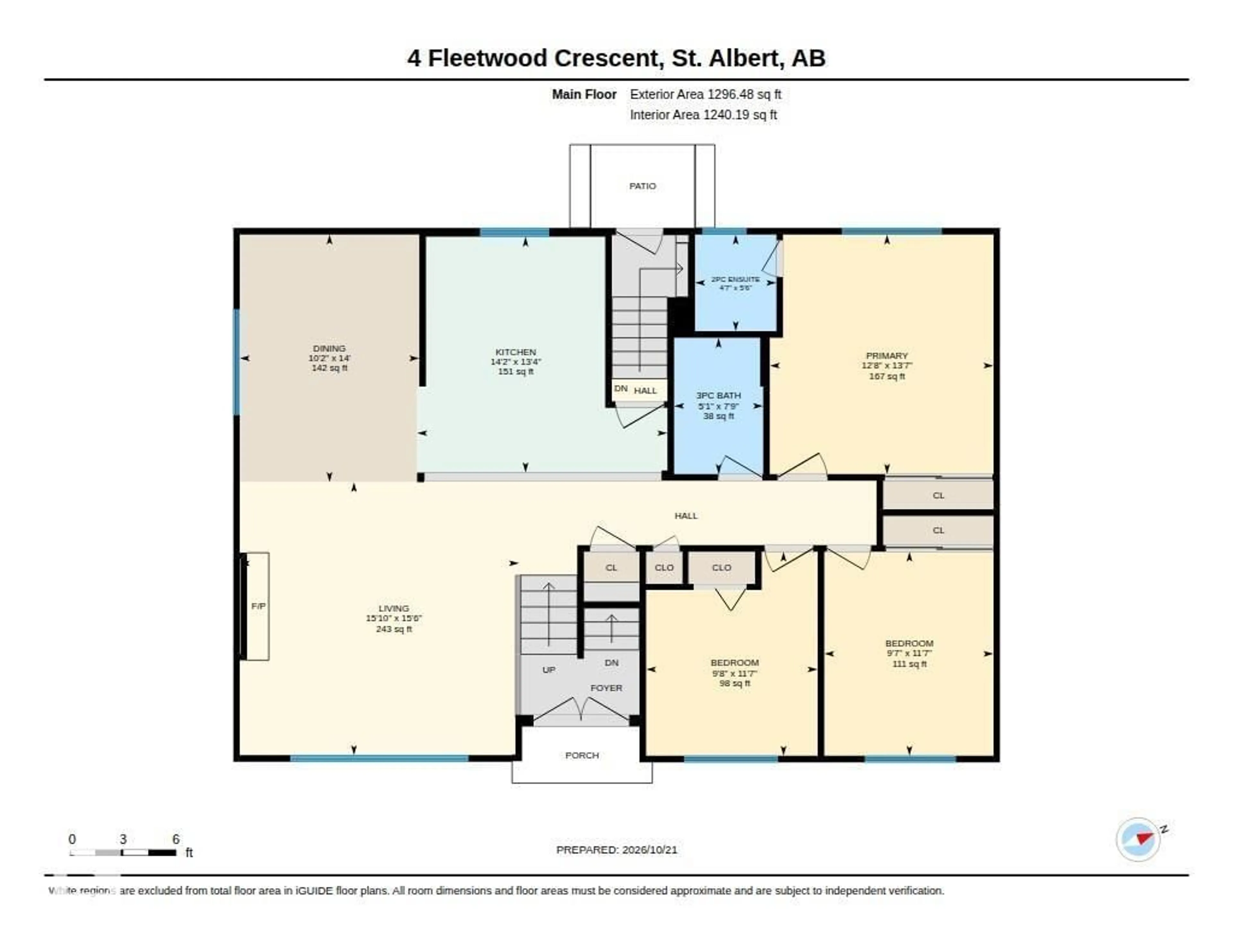 Floor plan for 4 FLEETWOOD CR, St. Albert Alberta T8N1R5