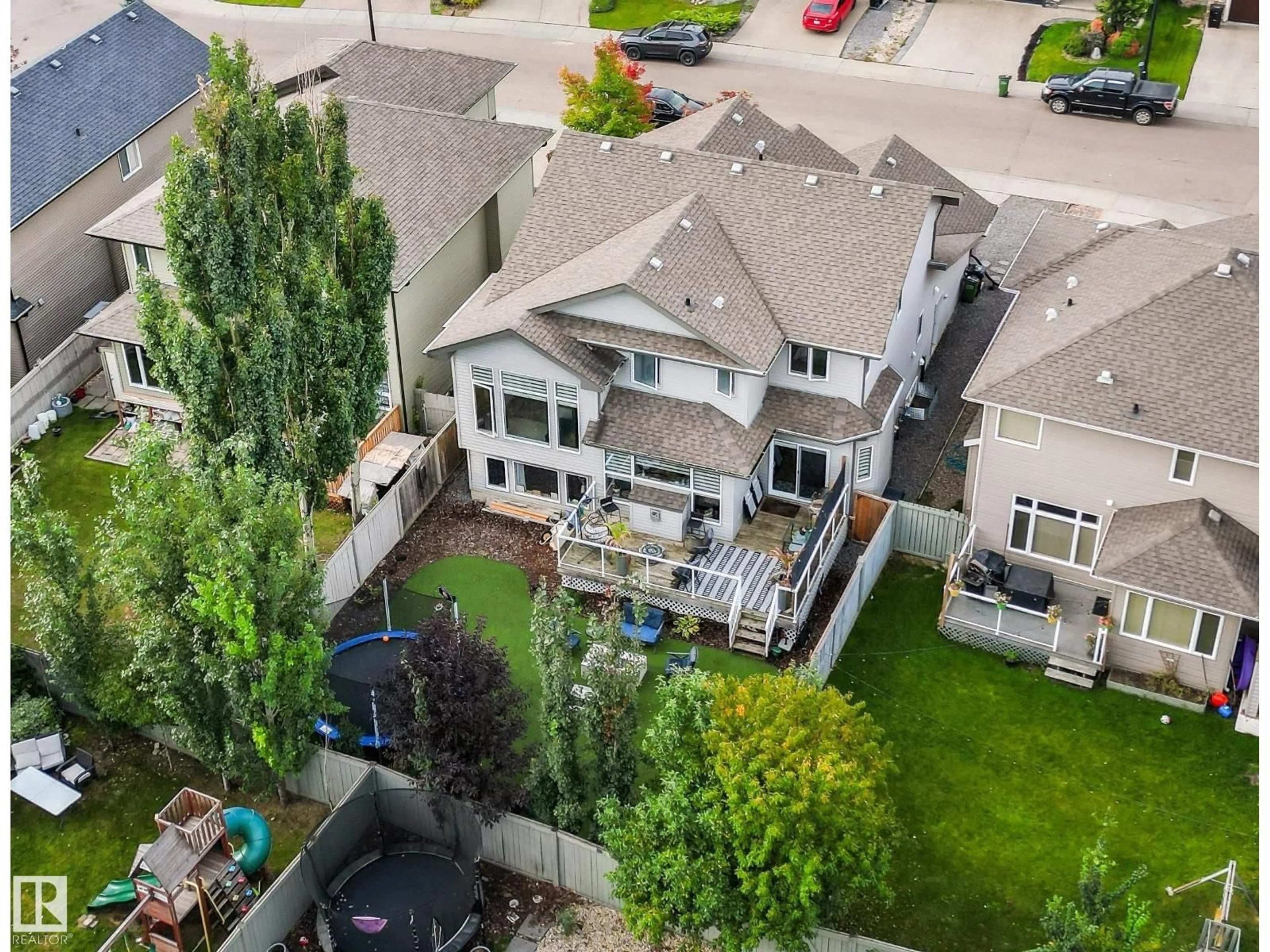 A pic from outside/outdoor area/front of a property/back of a property/a pic from drone, unknown for 408 CALLAGHAN CO, Edmonton Alberta T6W0G6