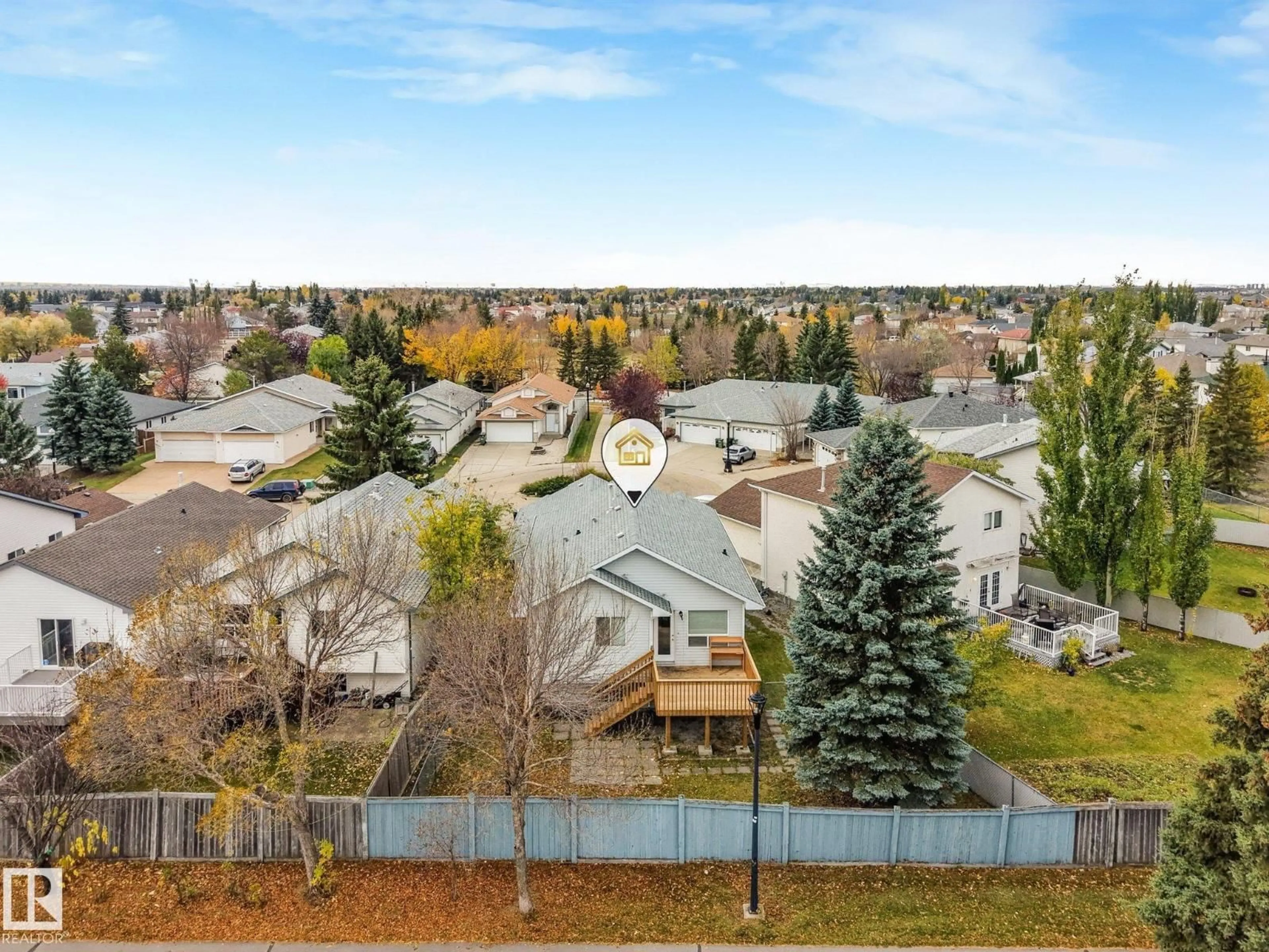 A pic from outside/outdoor area/front of a property/back of a property/a pic from drone, city buildings view from balcony for 9964 178 AV, Edmonton Alberta T5X5X2