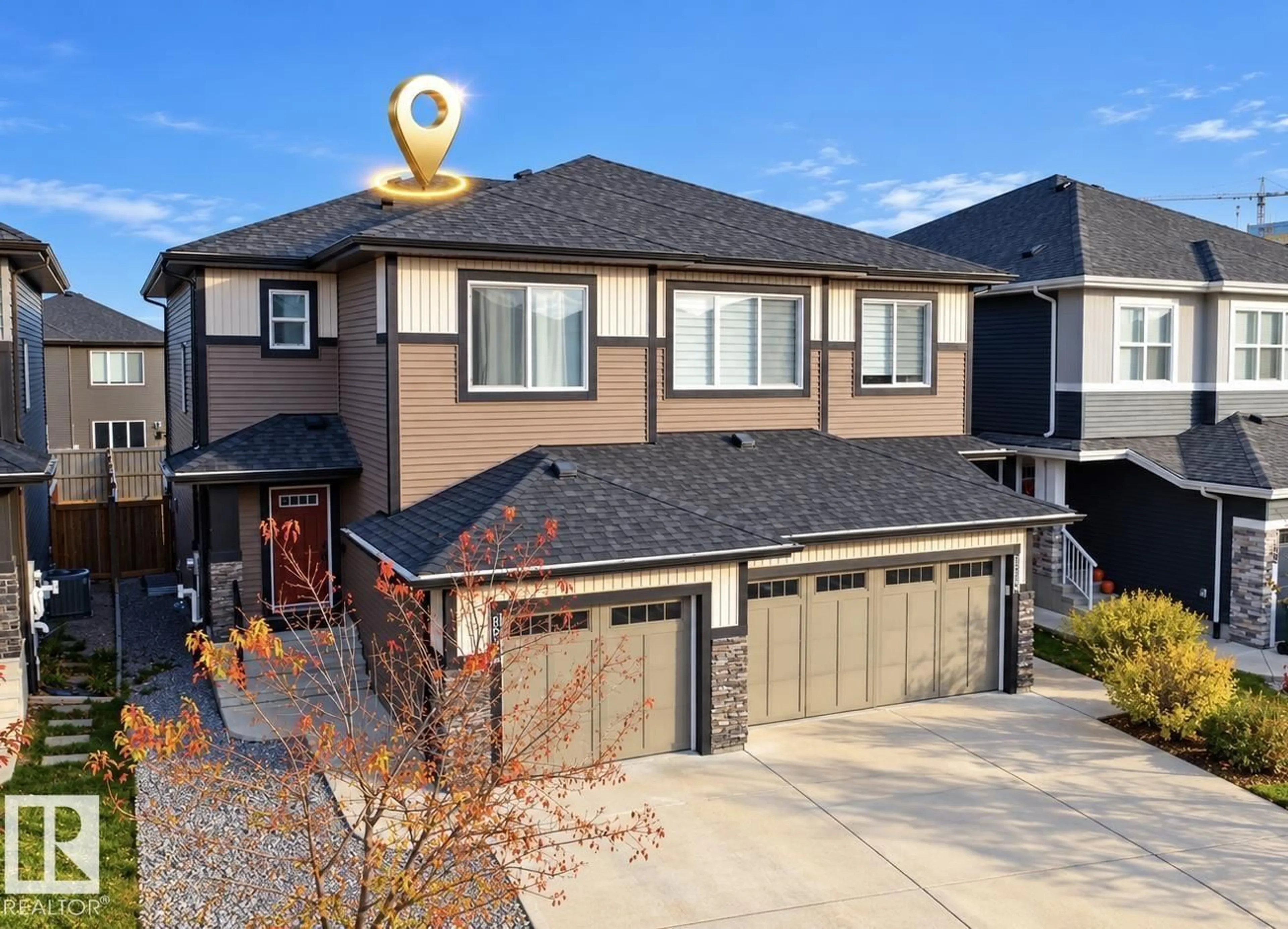 Home with brick exterior material, street for NW - 8017 223 ST, Edmonton Alberta T5T7H9