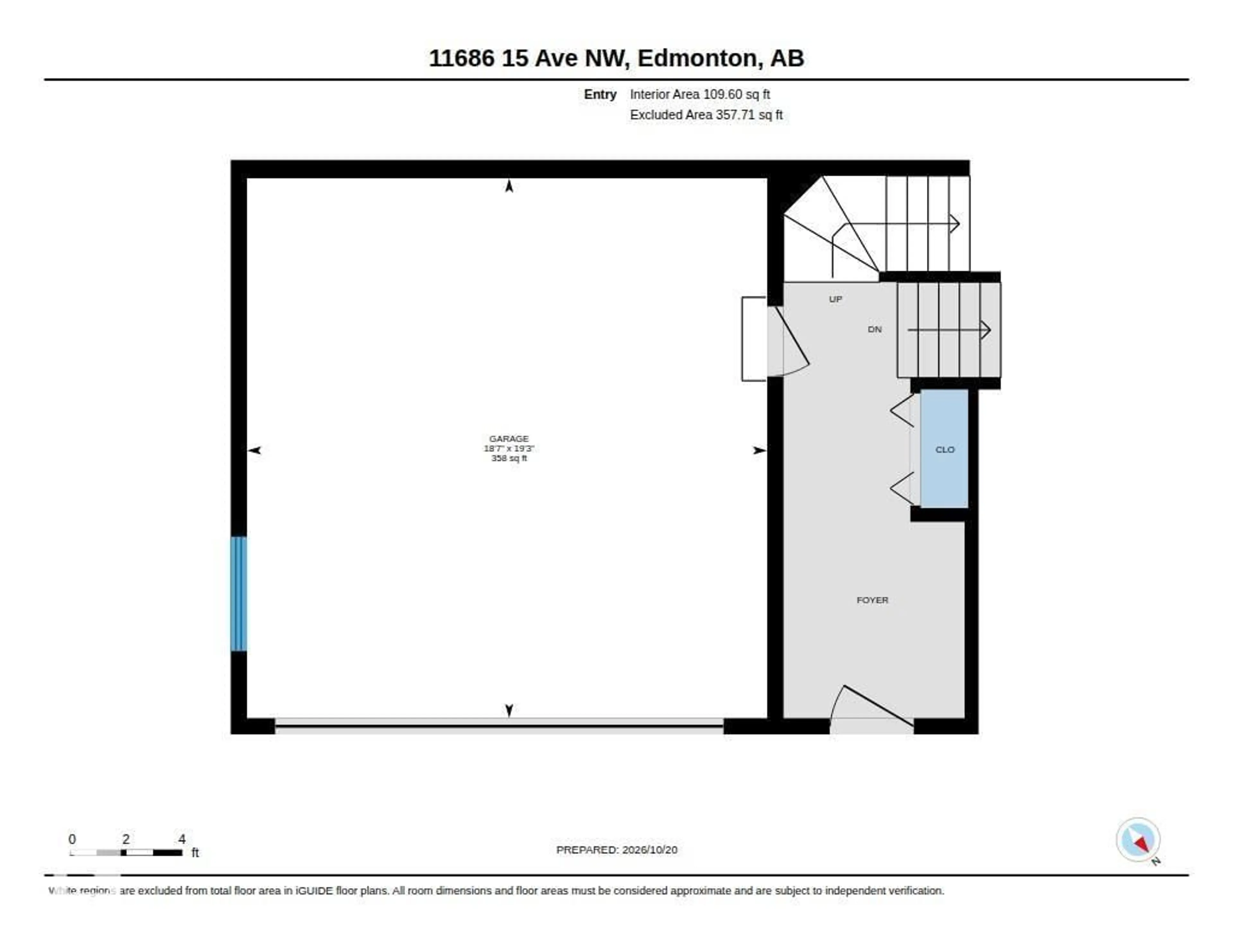Floor plan for 11686 15 AV, Edmonton Alberta T6J7E1