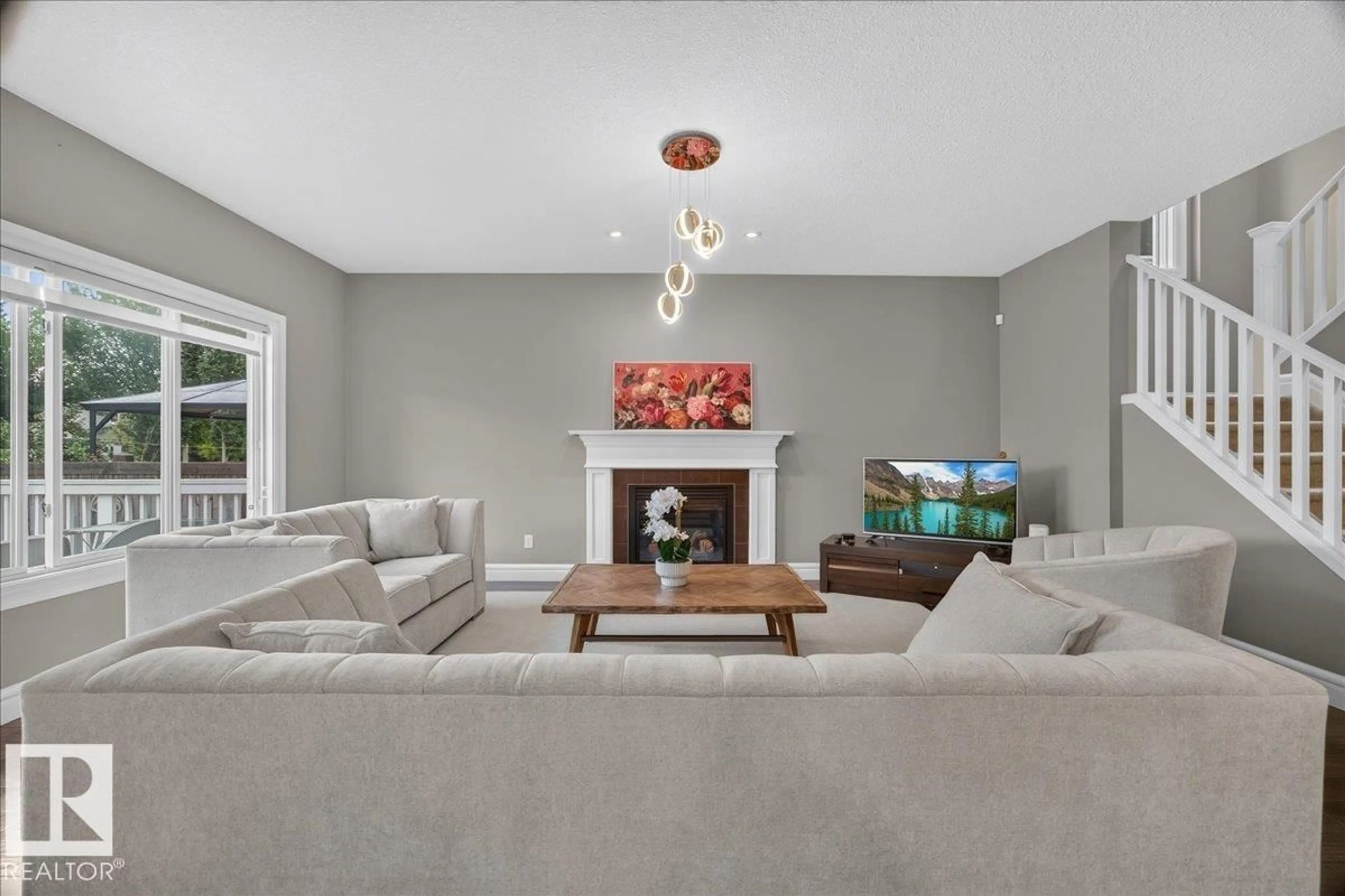 Living room with furniture, unknown for SW - 11408 15 AV, Edmonton Alberta T6W0Z8