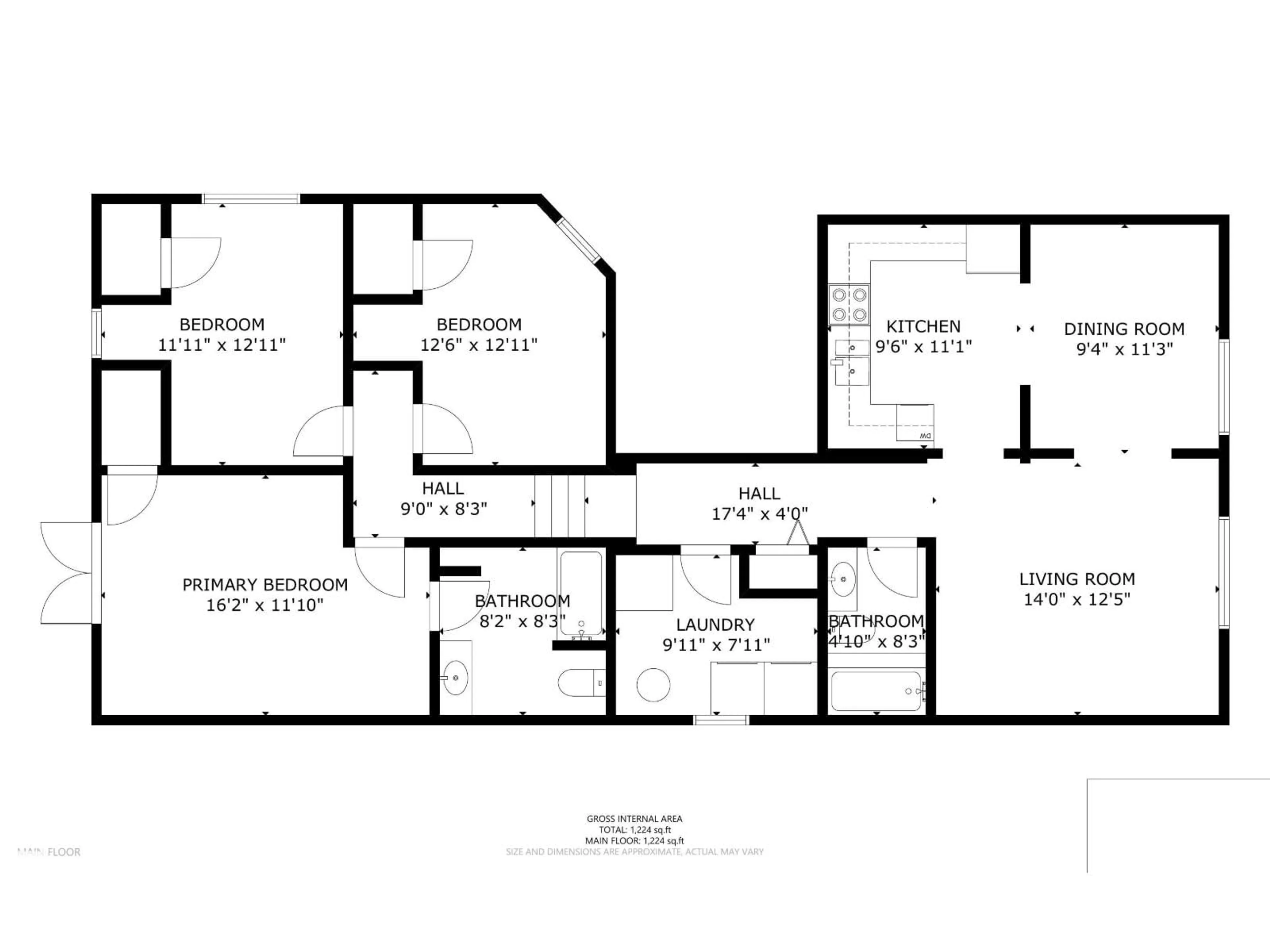 Floor plan for 4820 51 ST, Glendon Alberta T0A1P0