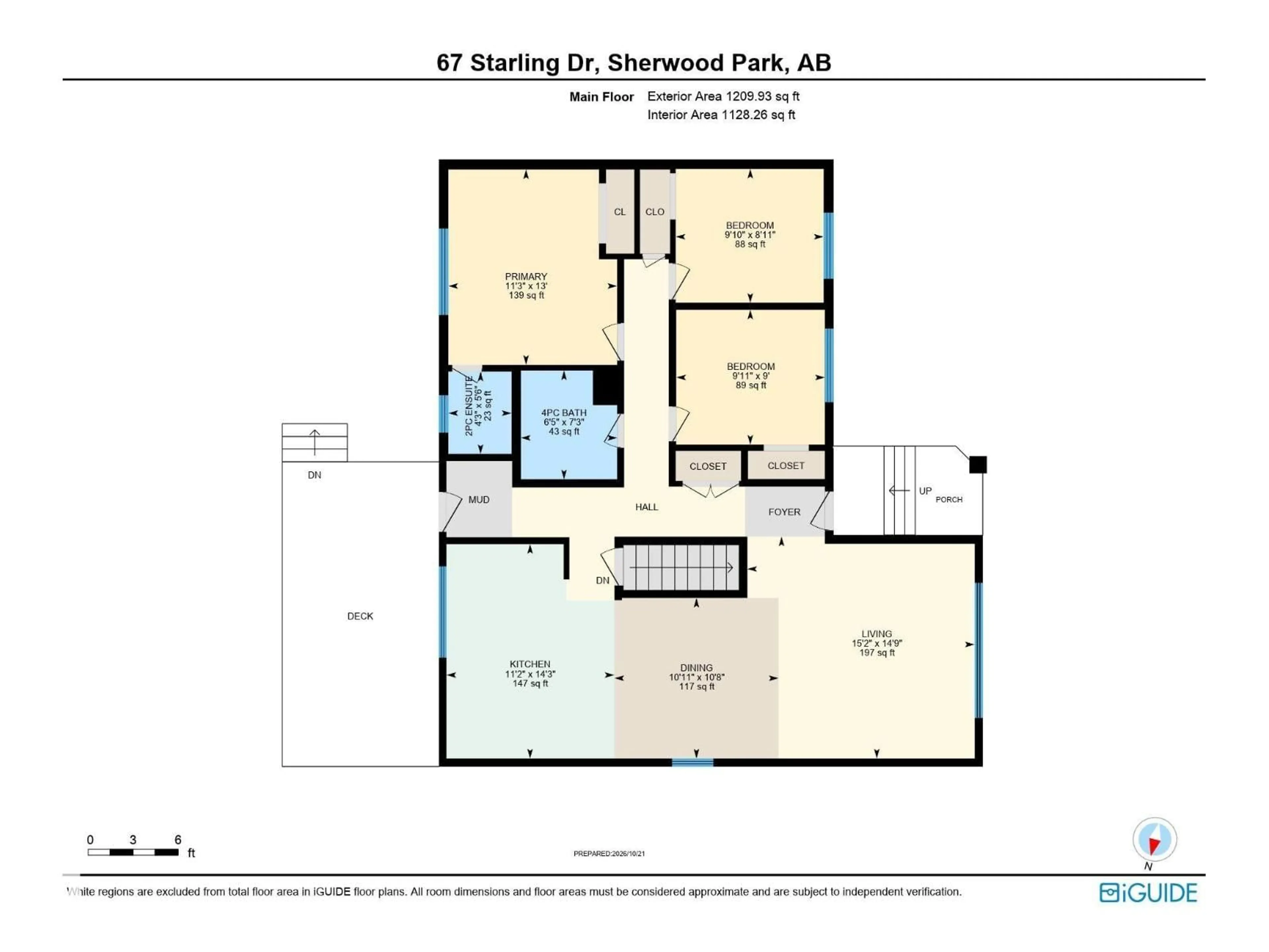 Floor plan for 67 STARLING DR, Sherwood Park Alberta T8A0A6