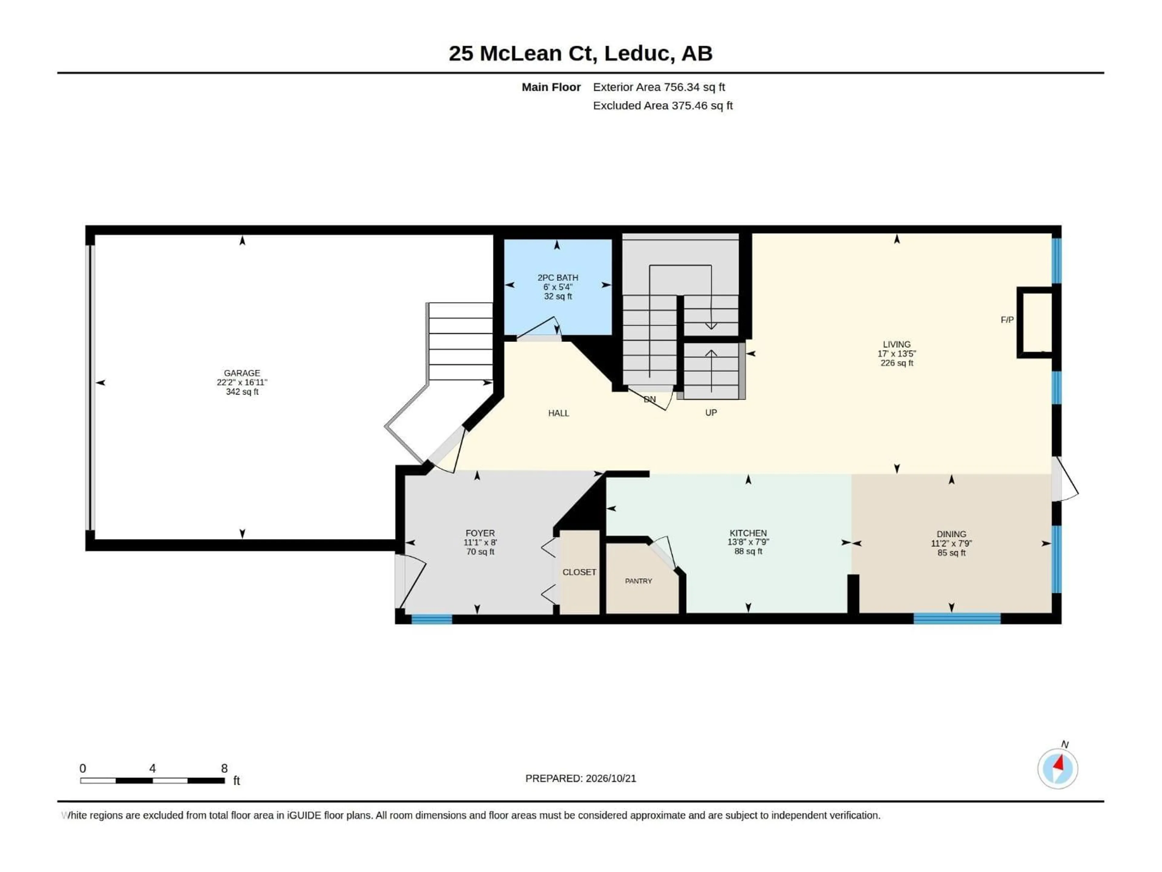 Floor plan for 25 MCLEAN, Leduc Alberta T9E1A3