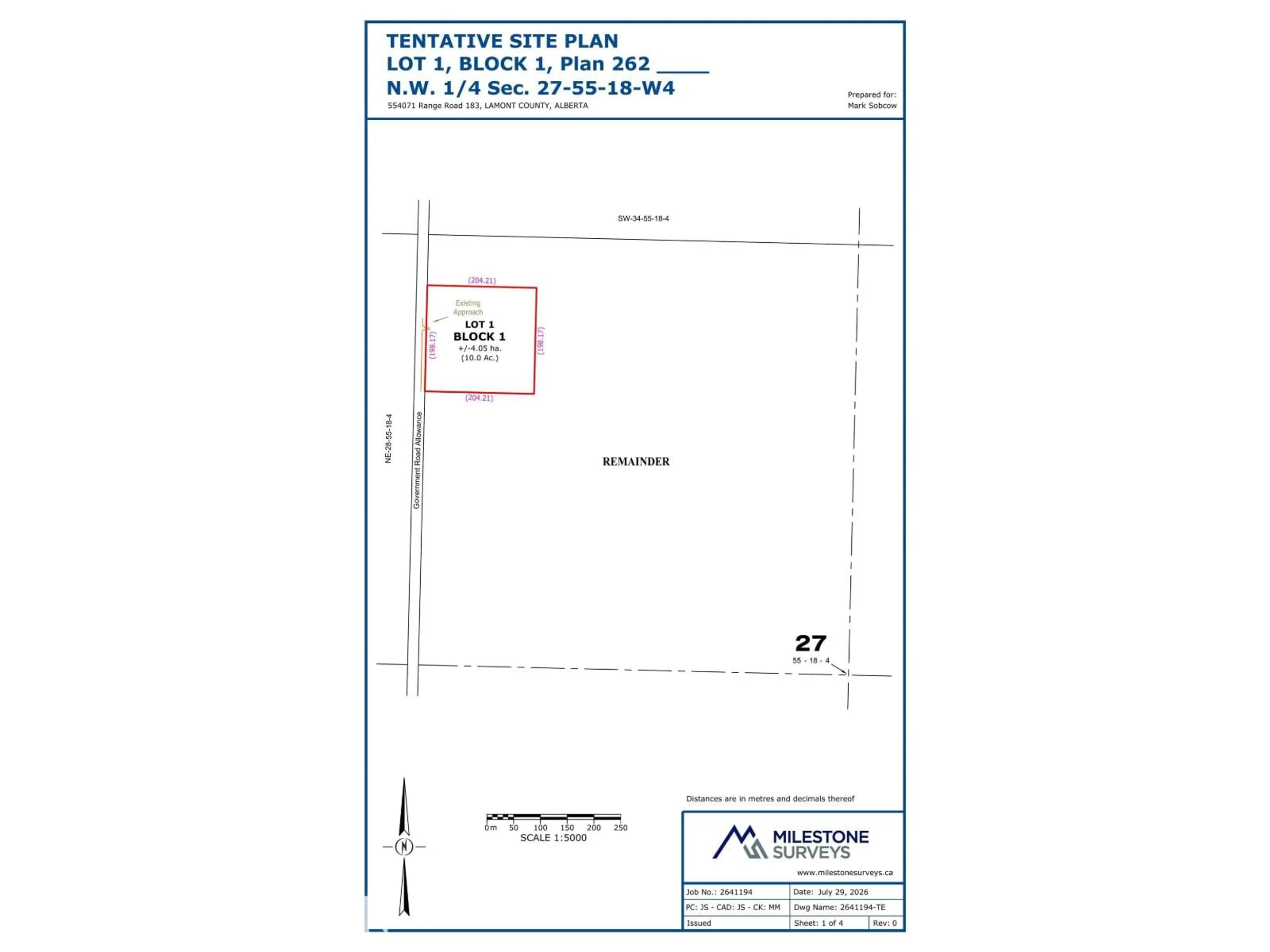 Floor plan for 554071 RANGE ROAD 183, Rural Lamont County Alberta T0B4B0