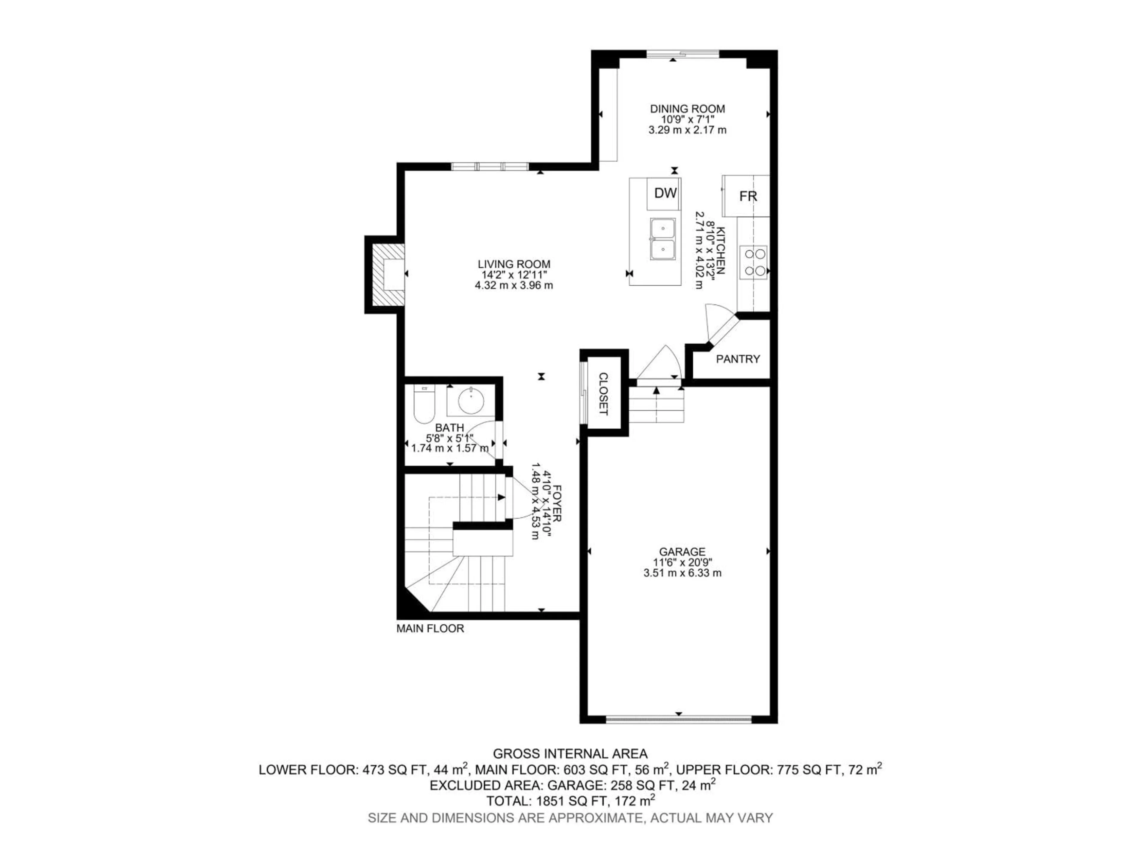 Floor plan for 100 WILLOW'S EN, Stony Plain Alberta T7Z0E7
