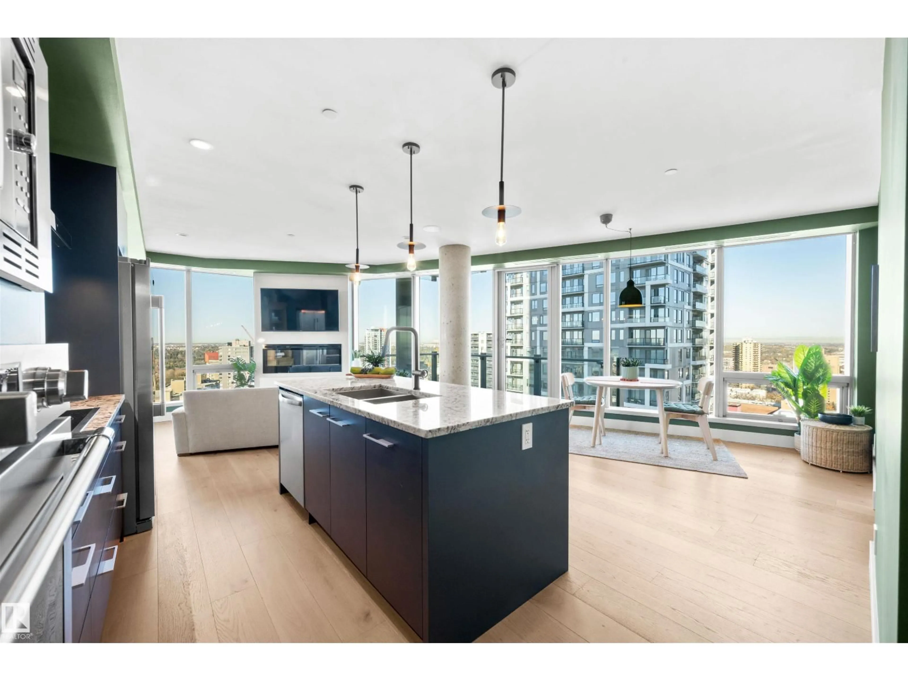 Open concept kitchen, unknown for 2104 JASPER AV, Edmonton Alberta T5K0P1