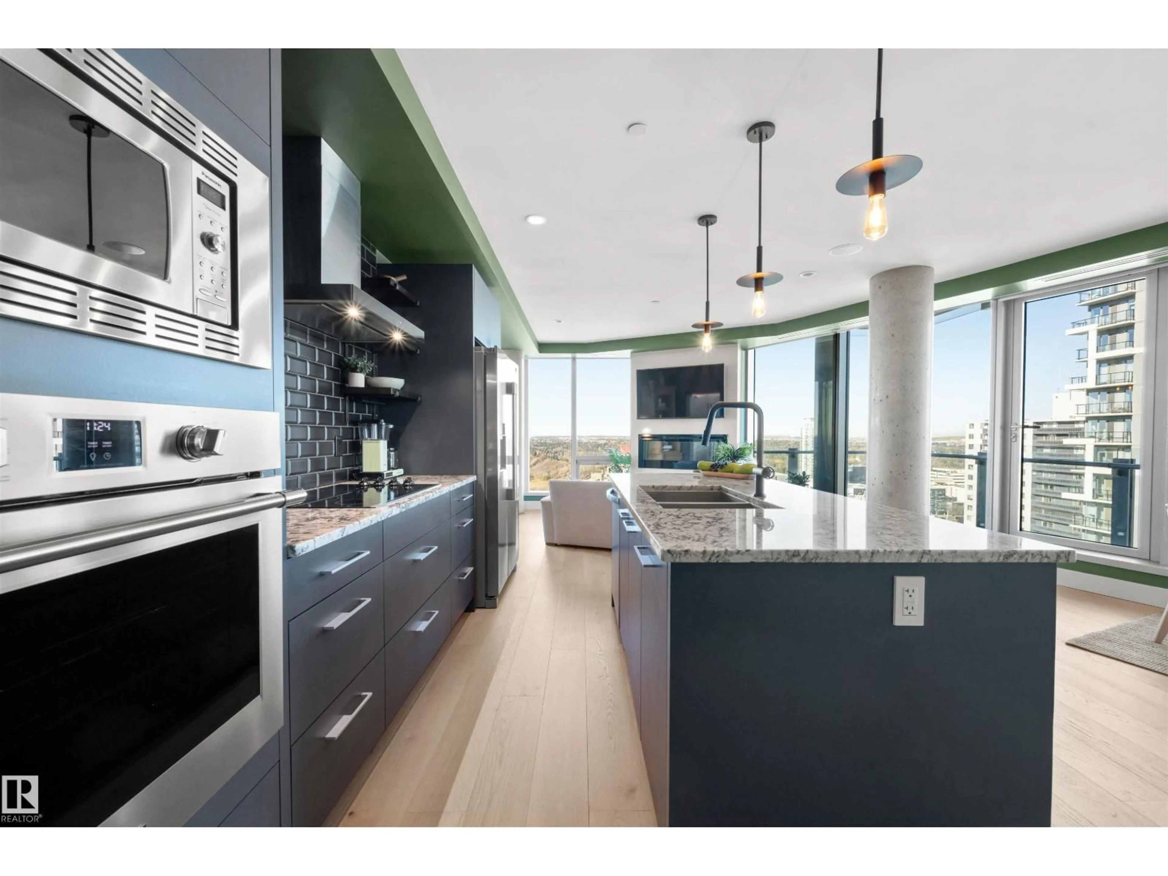 Open concept kitchen, unknown for 2104 JASPER AV, Edmonton Alberta T5K0P1