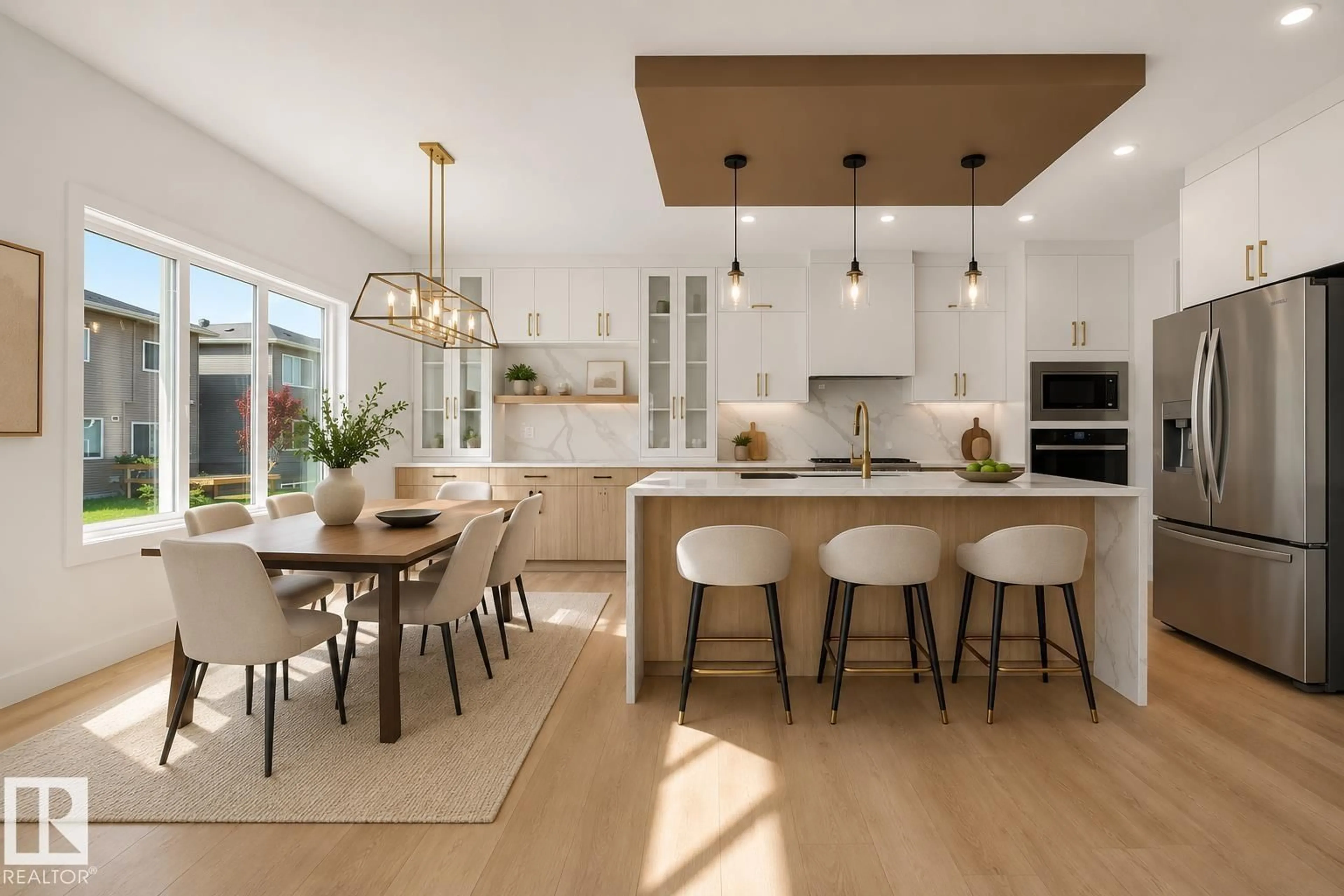 Open concept kitchen, unknown for 3308 CHICKADEE DR, Edmonton Alberta T5S0V5