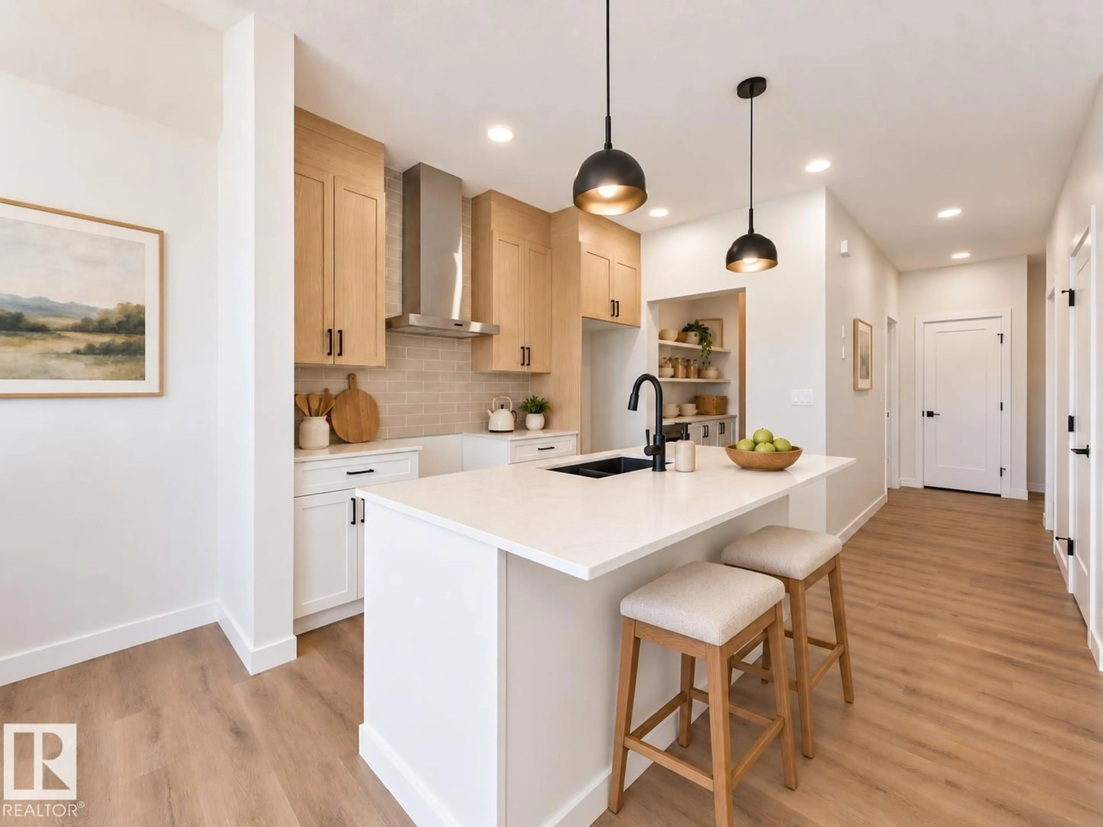 Open concept kitchen, unknown for 49 SUMAC CL, Fort Saskatchewan Alberta T8L0Z9