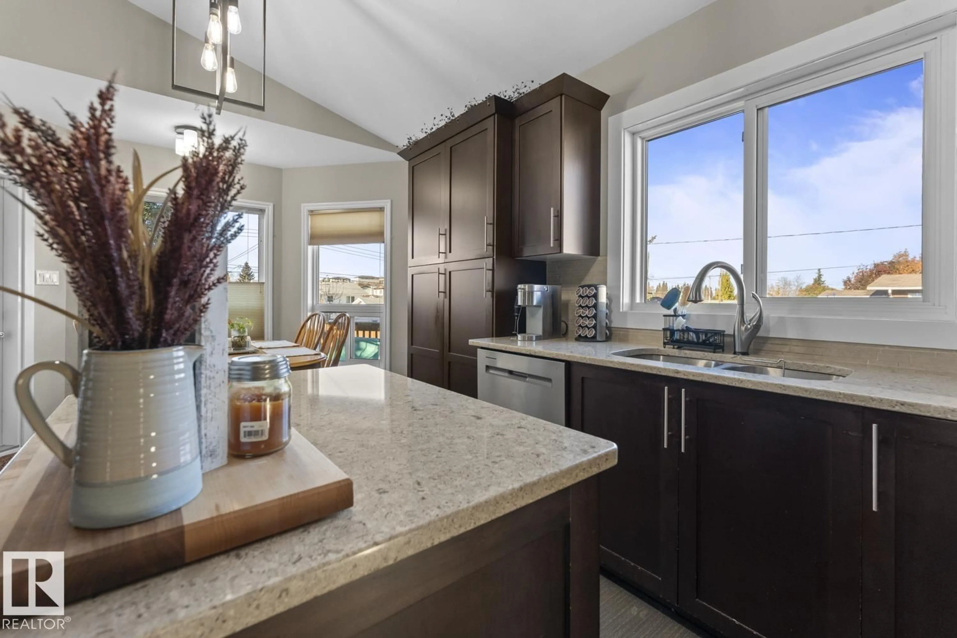 Open concept kitchen, ceramic/tile floor for 1211 10 ST, Cold Lake Alberta T9M1J6