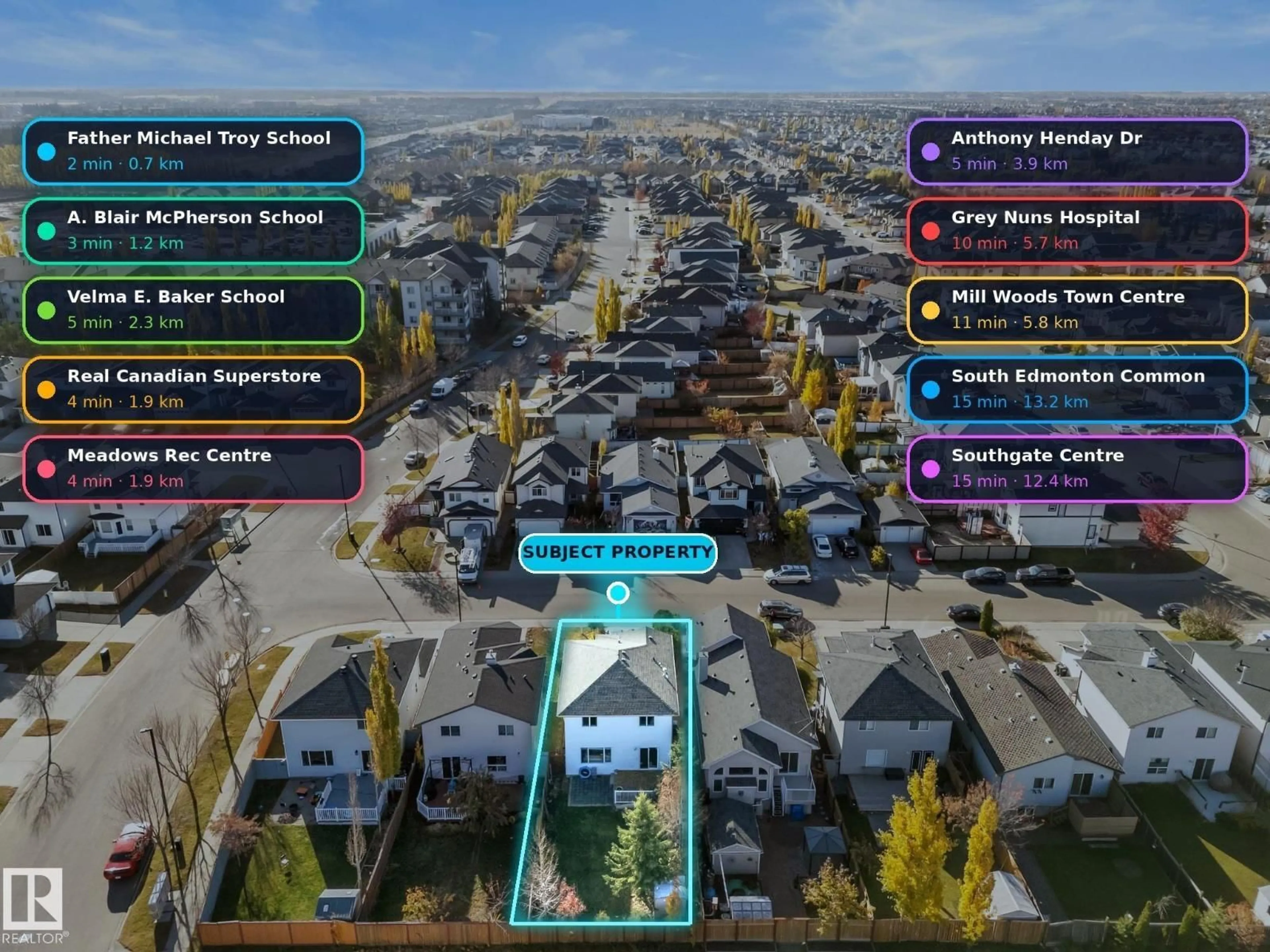 A pic from outside/outdoor area/front of a property/back of a property/a pic from drone, street for 1912 35A AV, Edmonton Alberta T6T1Y9