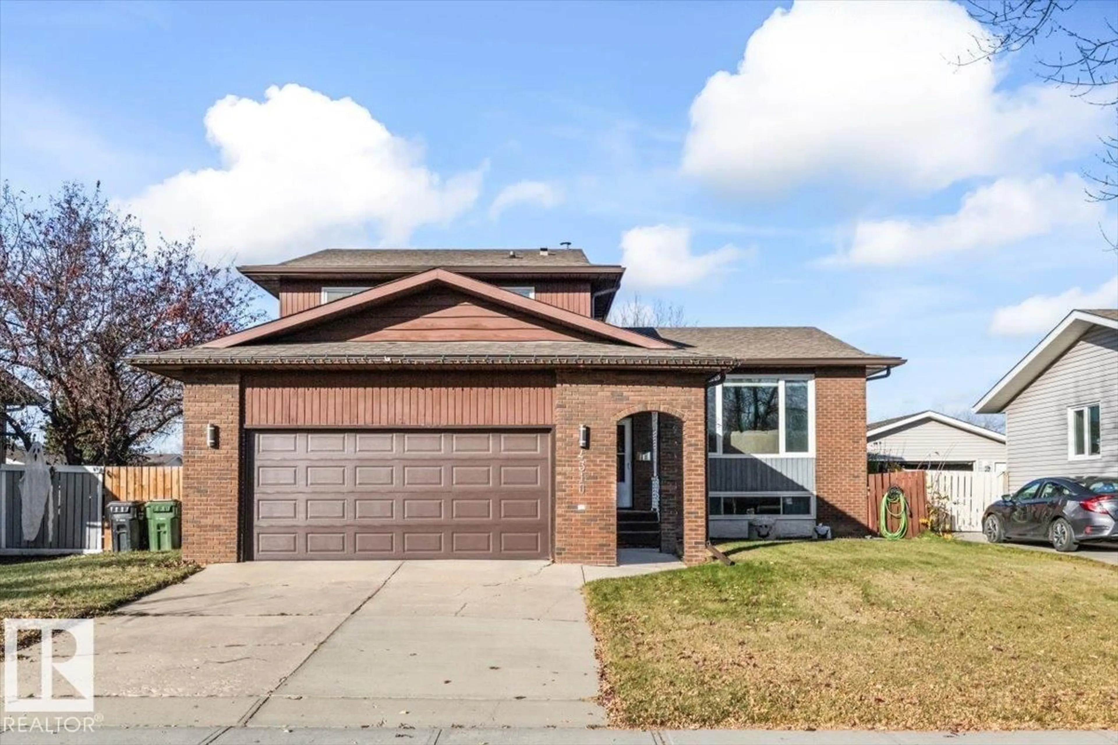 Home with brick exterior material, street for 4310 39 AV, Leduc Alberta T9E4X6