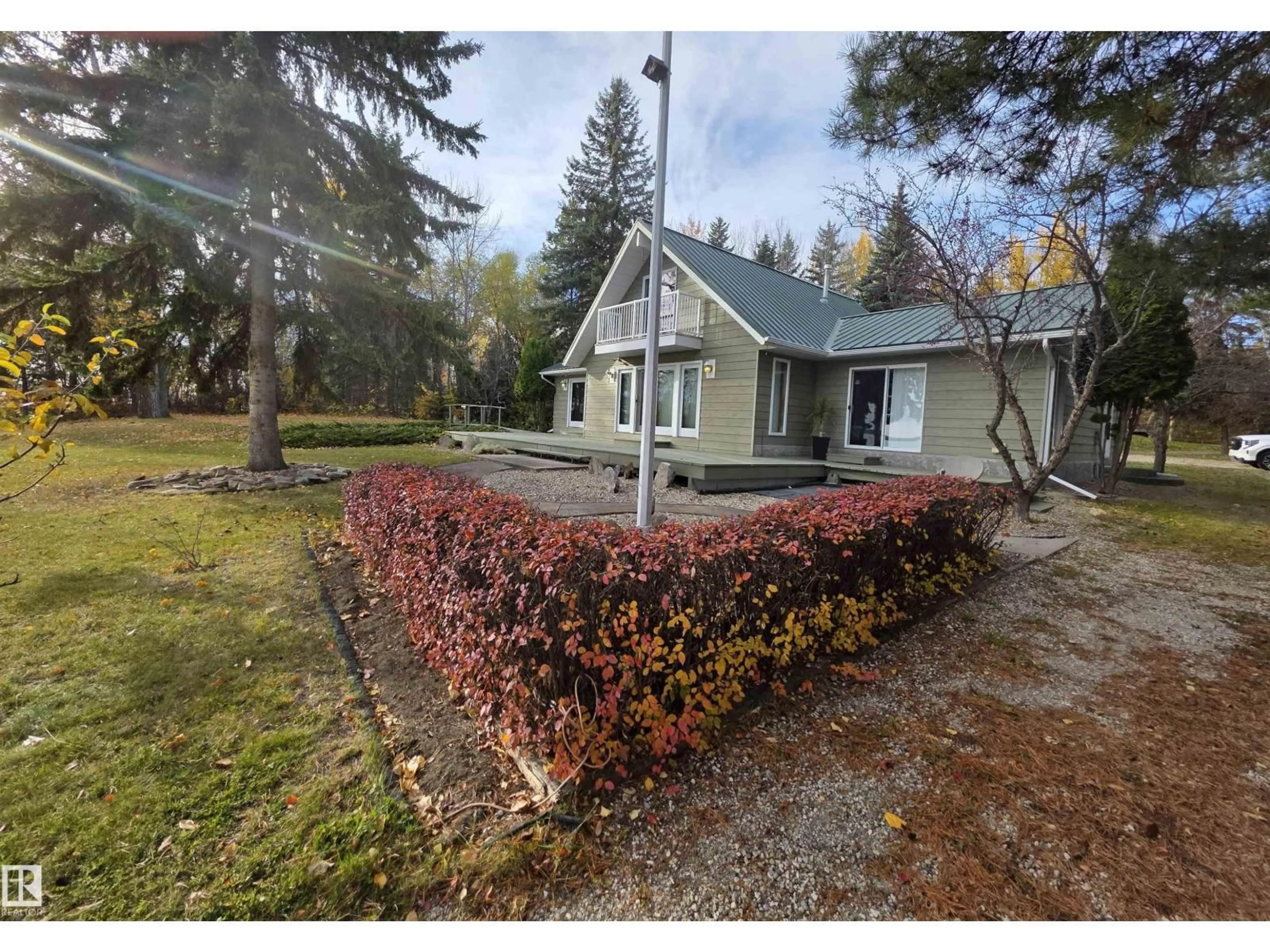 A pic from outside/outdoor area/front of a property/back of a property/a pic from drone, street for 53221A RANGE ROAD 54, Rural Parkland County Alberta T0E0S0