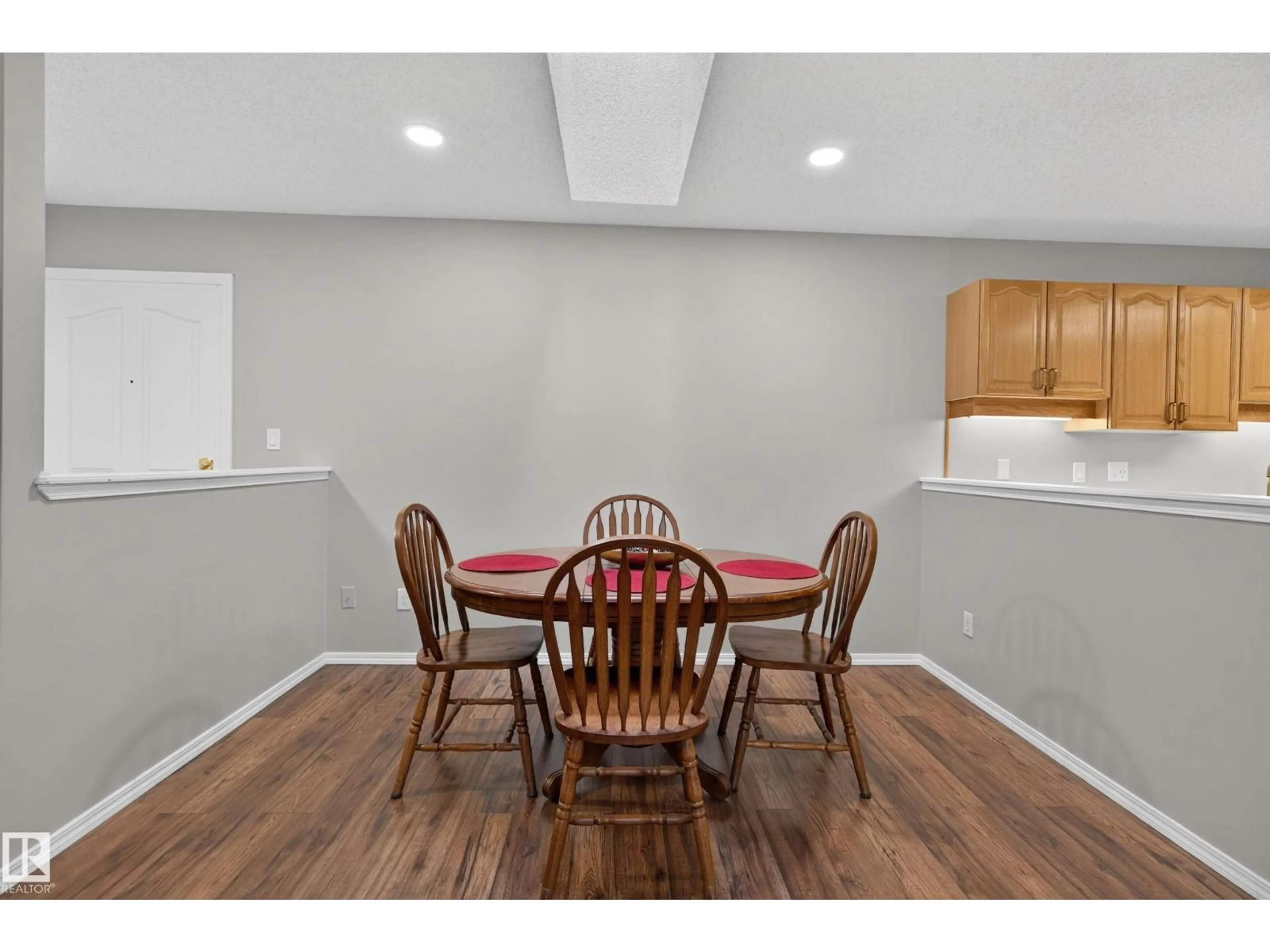 Dining room, wood/laminate floor for 303 GERVAIS RD, St. Albert Alberta T8N6H7