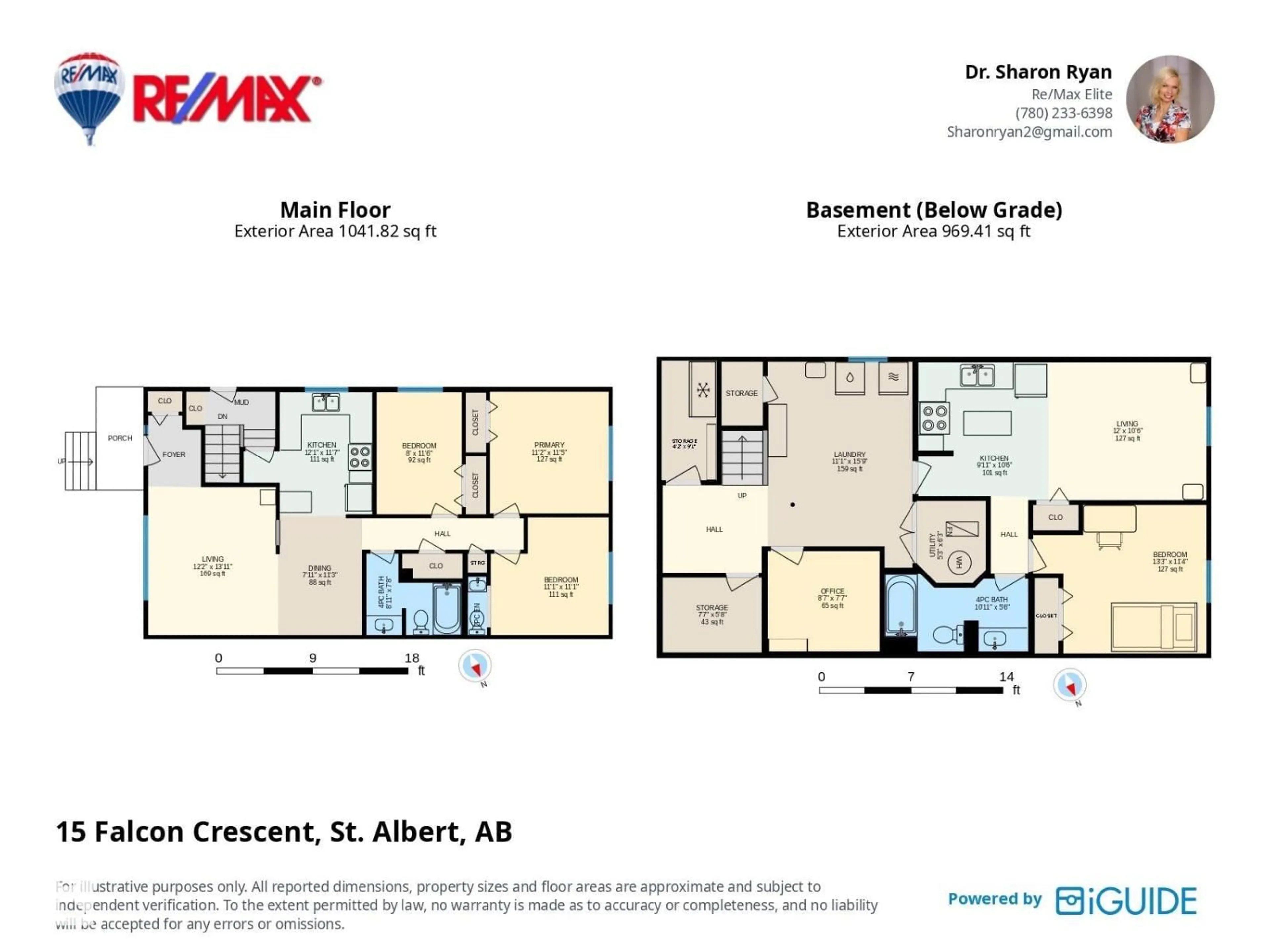 Floor plan for 15 FALCON CR, St. Albert Alberta T8N1V1
