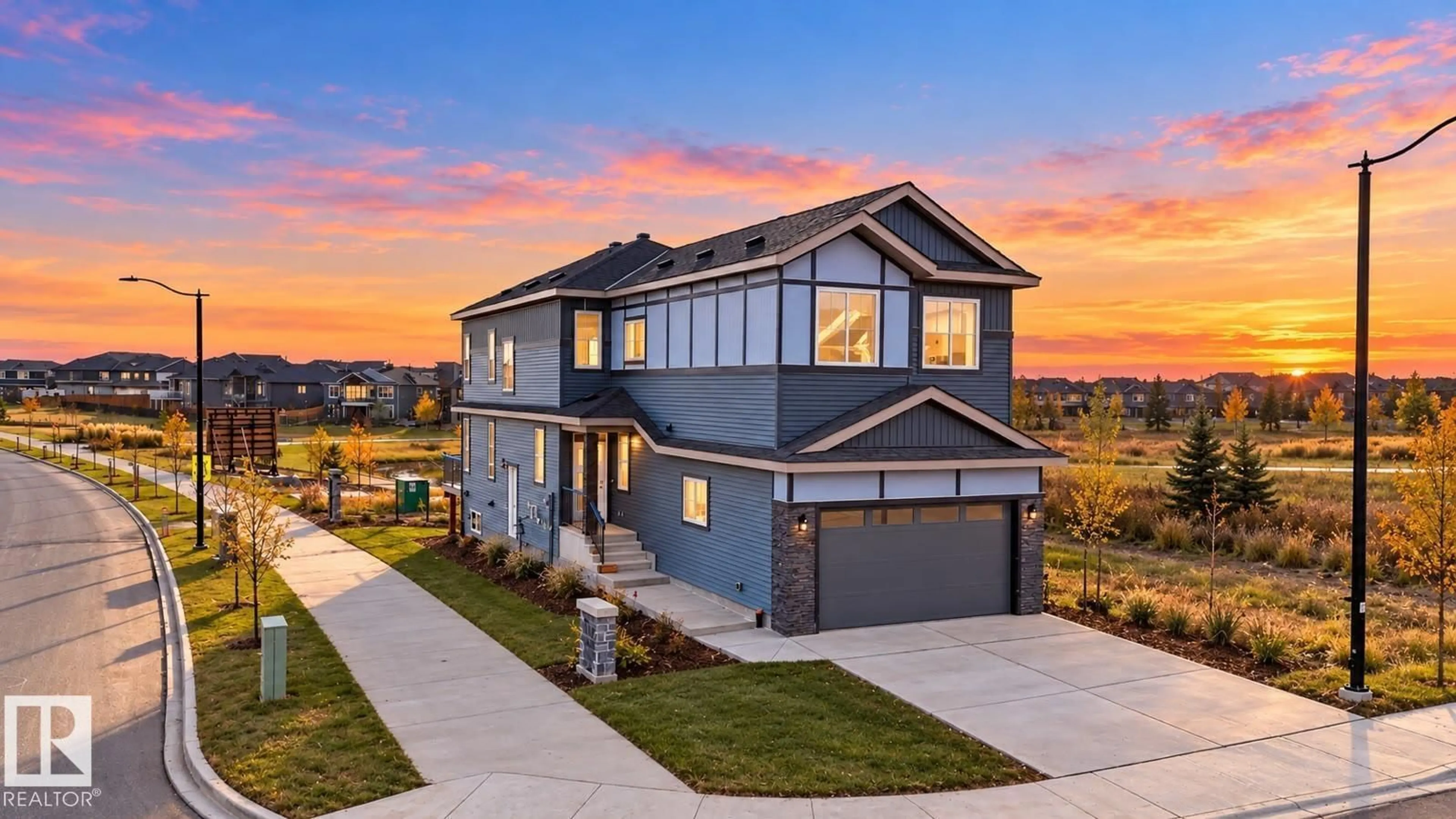 Home with brick exterior material, street for NE - 386 LINDEN LO, Leduc Alberta T9E1T2