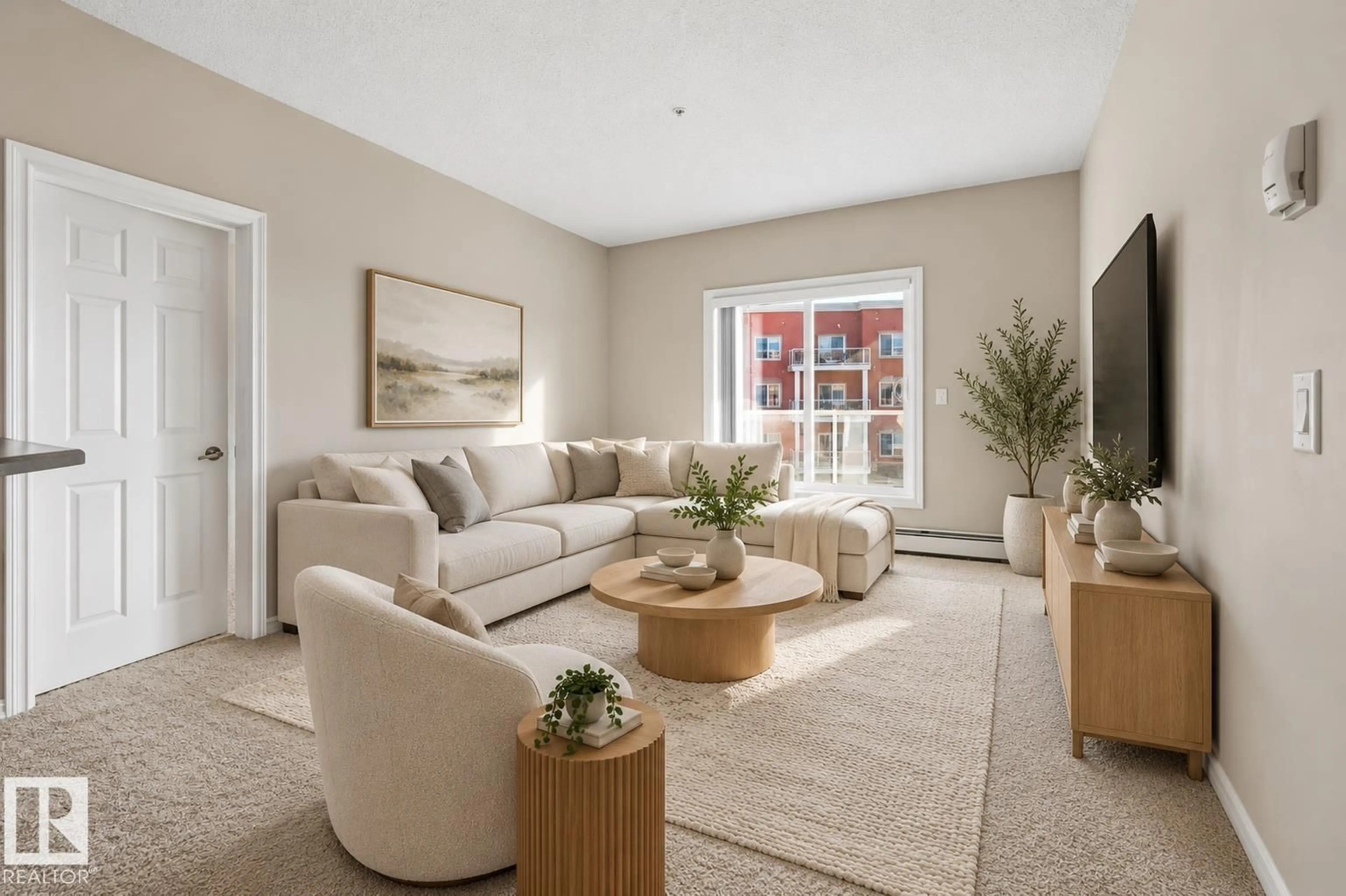 Living room with furniture, unknown for 263 - 335 MACEWAN RD, Edmonton Alberta T6W0C4