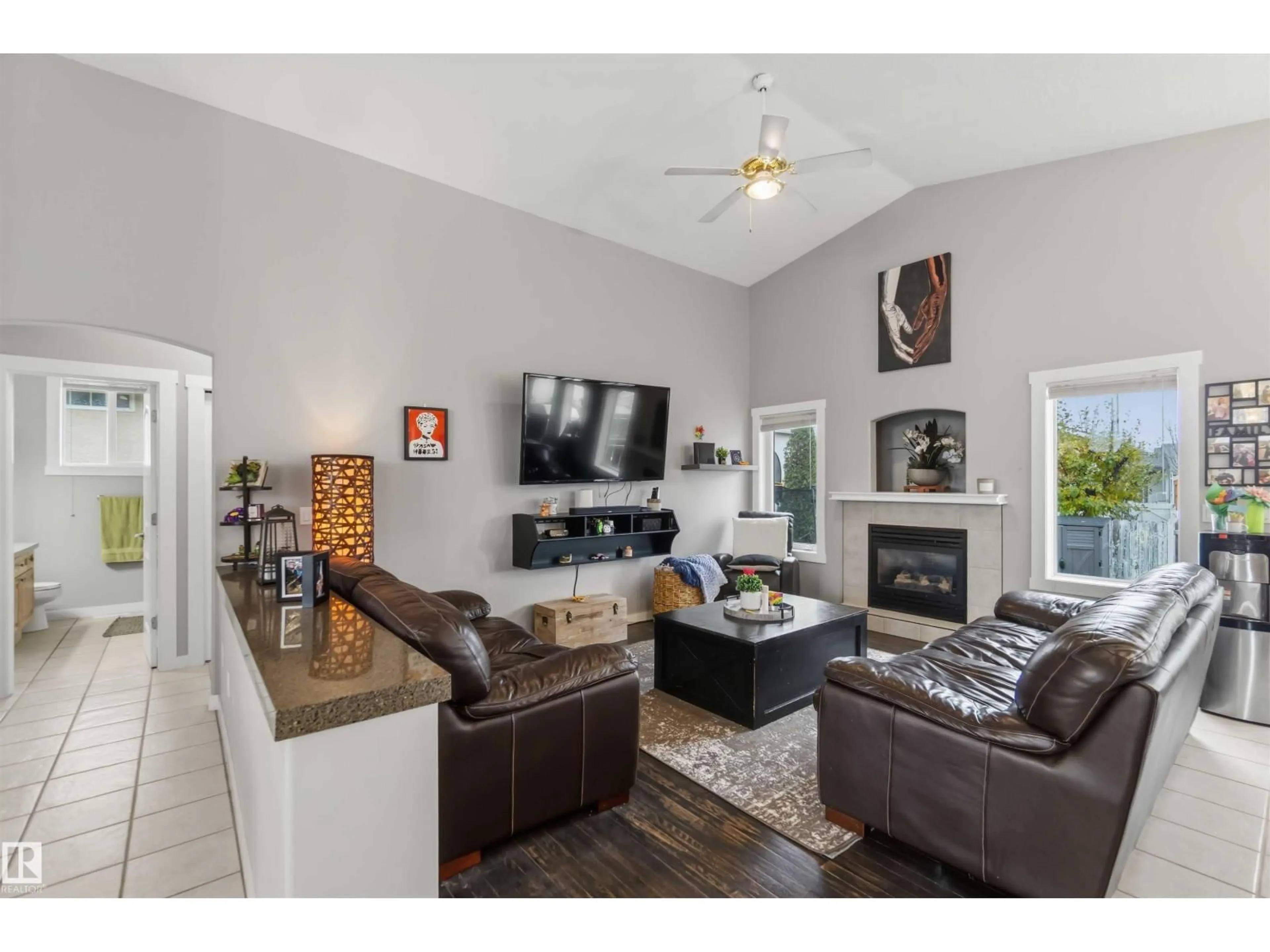 Living room with furniture, unknown for 7623 166 AV, Edmonton Alberta T5Z3V7
