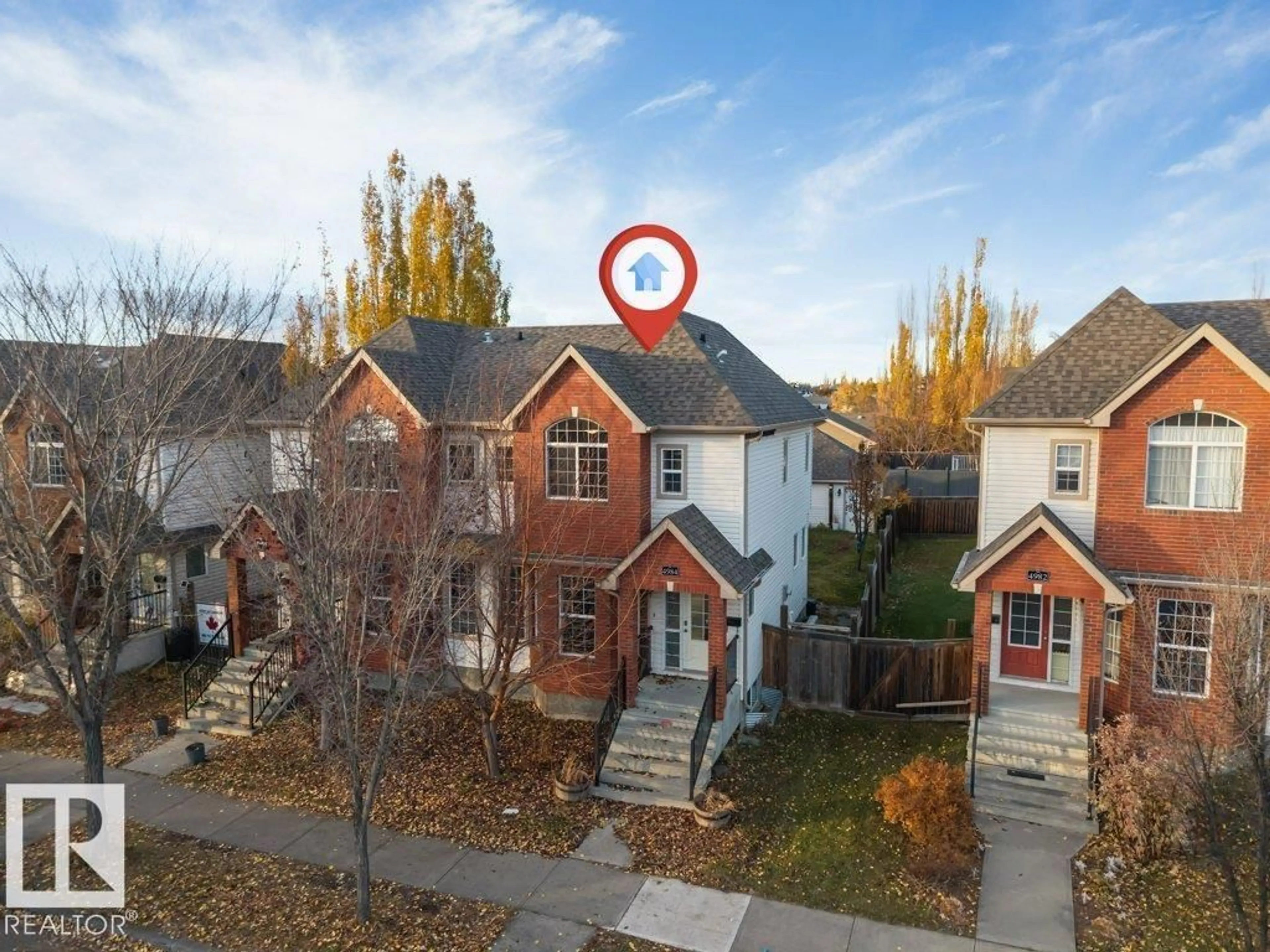 A pic from outside/outdoor area/front of a property/back of a property/a pic from drone, street for 4984 TERWILLEGAR CM, Edmonton Alberta T6R3N9
