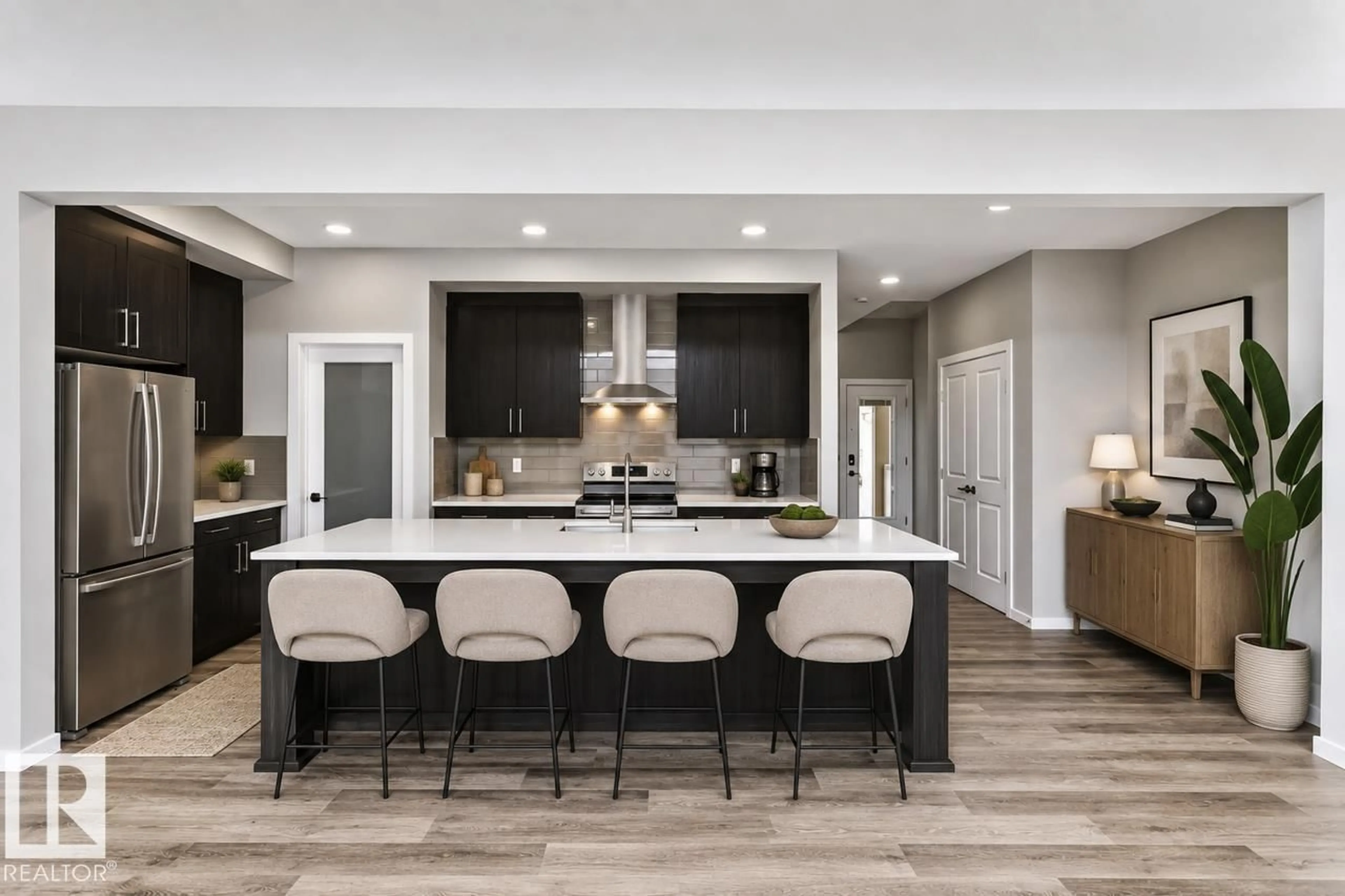 Open concept kitchen, ceramic/tile floor for 313 DEVONSHIRE DR, Sherwood Park Alberta T8B0G9