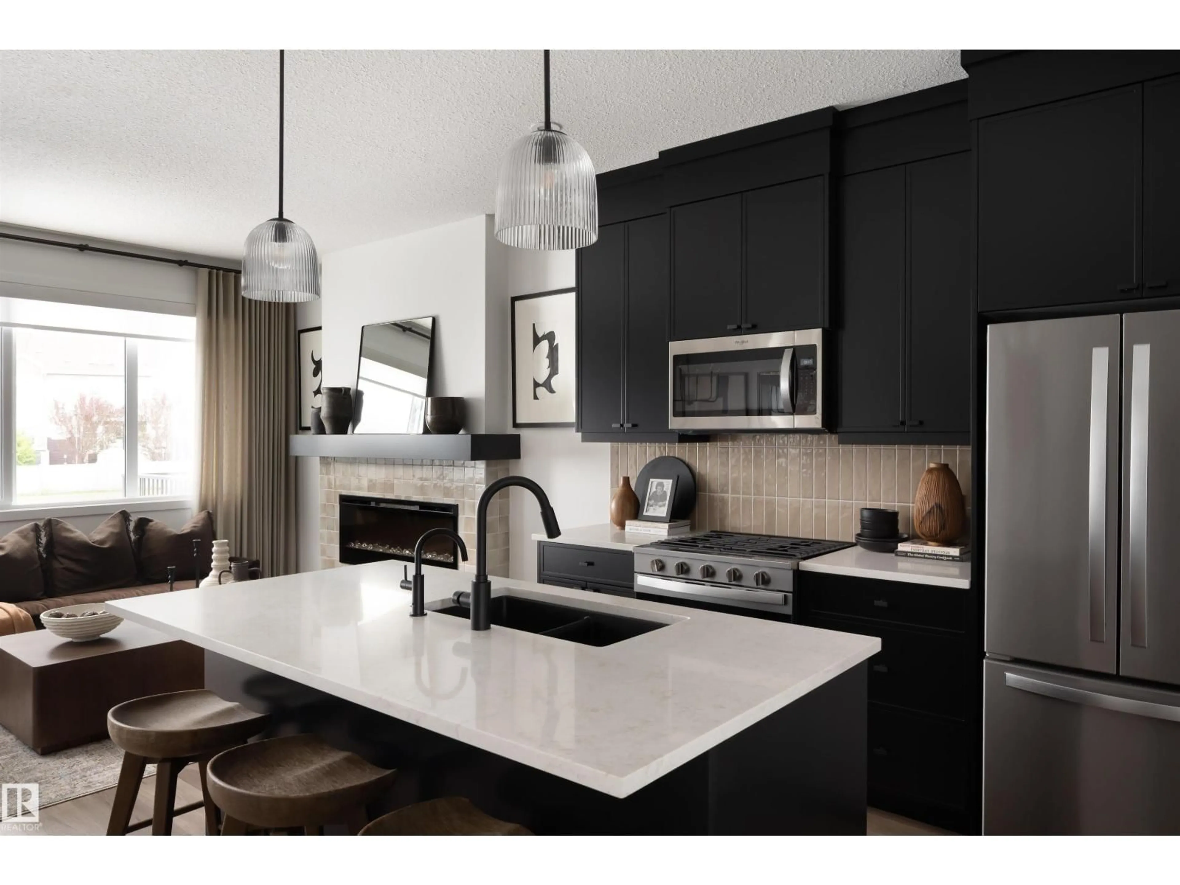 Contemporary kitchen, unknown for SW - 1038 CRISTALL CR, Edmonton Alberta T6W5S6