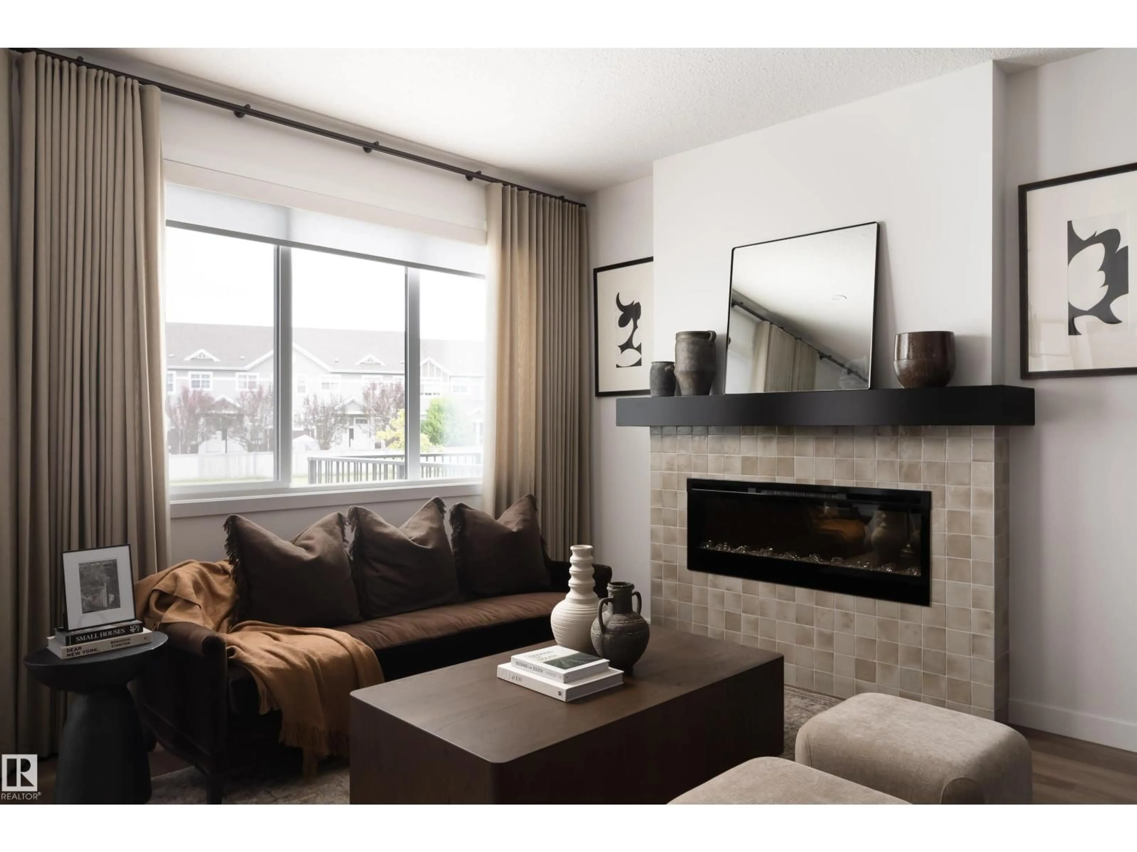 Living room with furniture, unknown for SW - 1038 CRISTALL CR, Edmonton Alberta T6W5S6