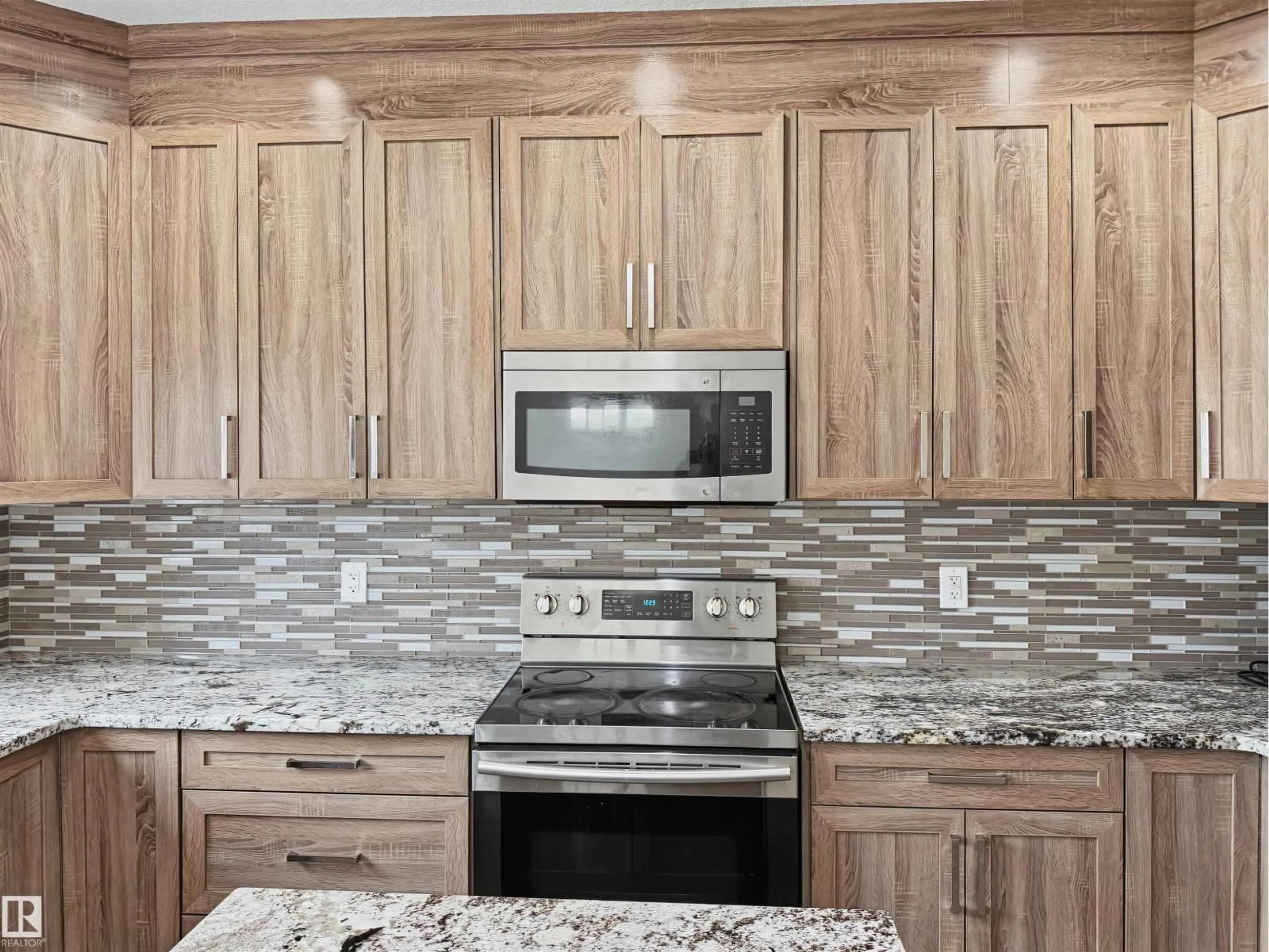 Contemporary kitchen, ceramic/tile floor for SW - 9108 COOPER CR, Edmonton Alberta T6W4A5