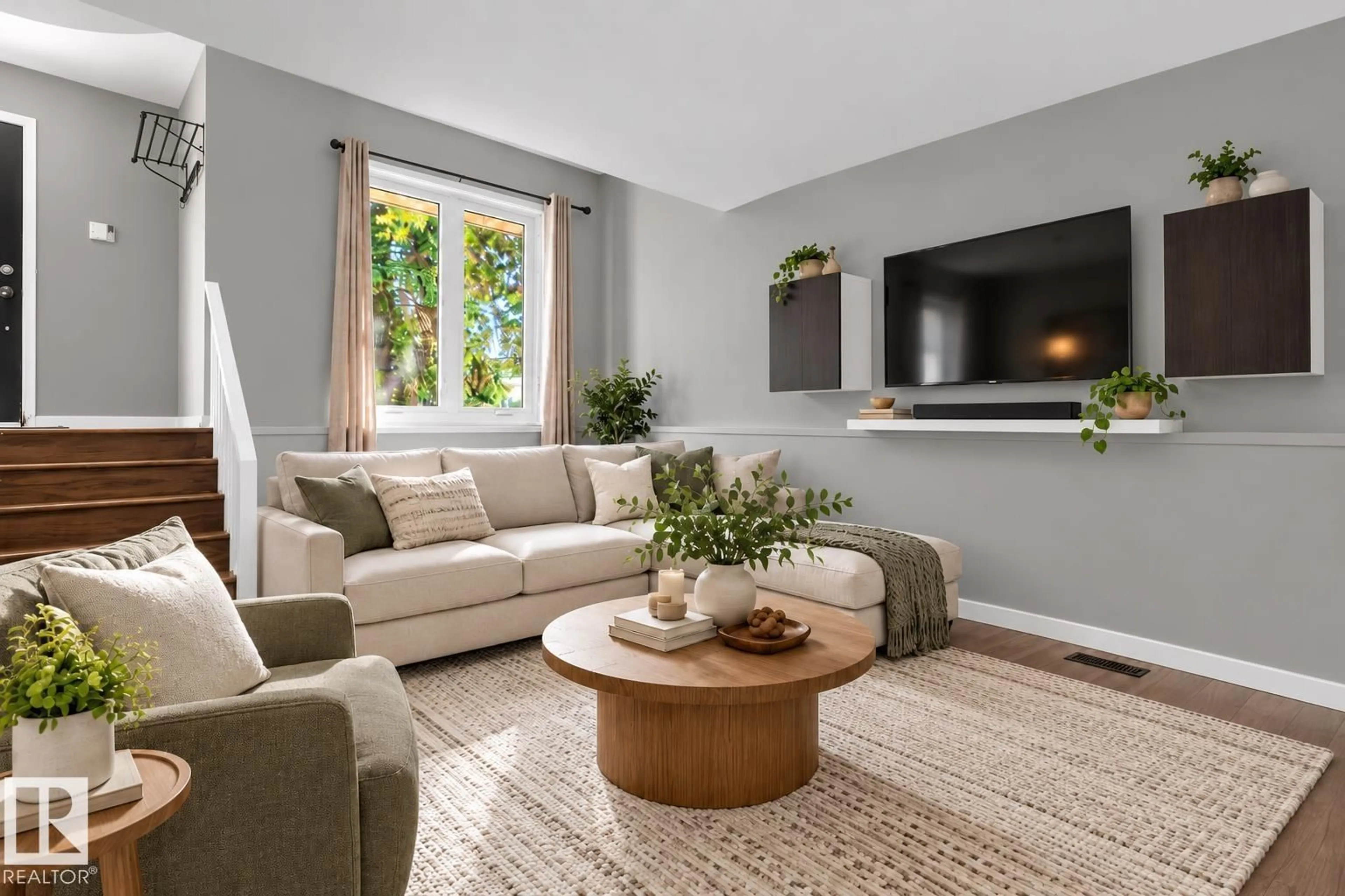 Living room with furniture, unknown for NW - 3524 51 ST, Edmonton Alberta T6L1C6