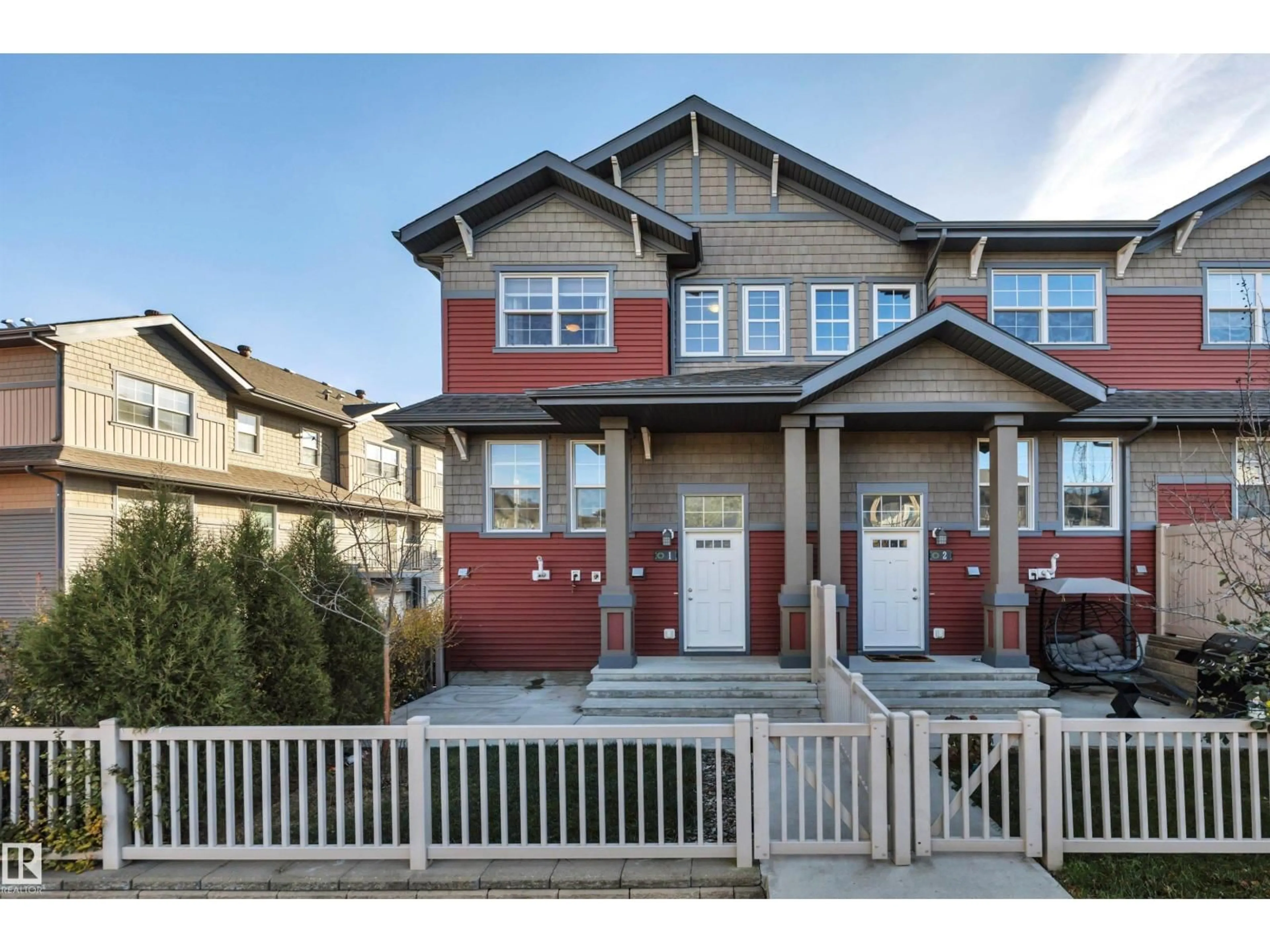 Home with vinyl exterior material, street for 4029 ORCHARDS DR, Edmonton Alberta T6X1V2