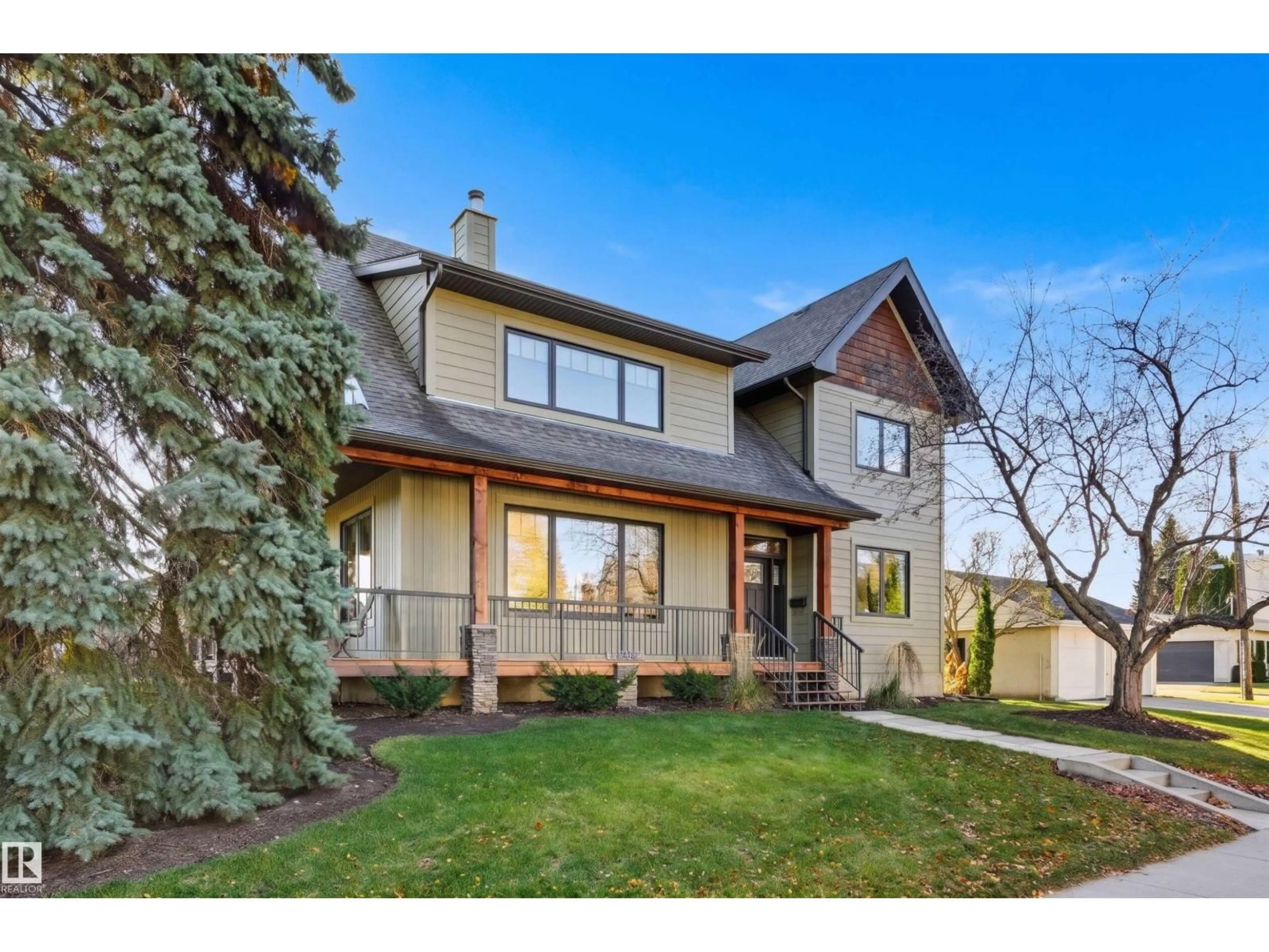 Home with brick exterior material, street for 14505 97 AV, Edmonton Alberta T5N0E4