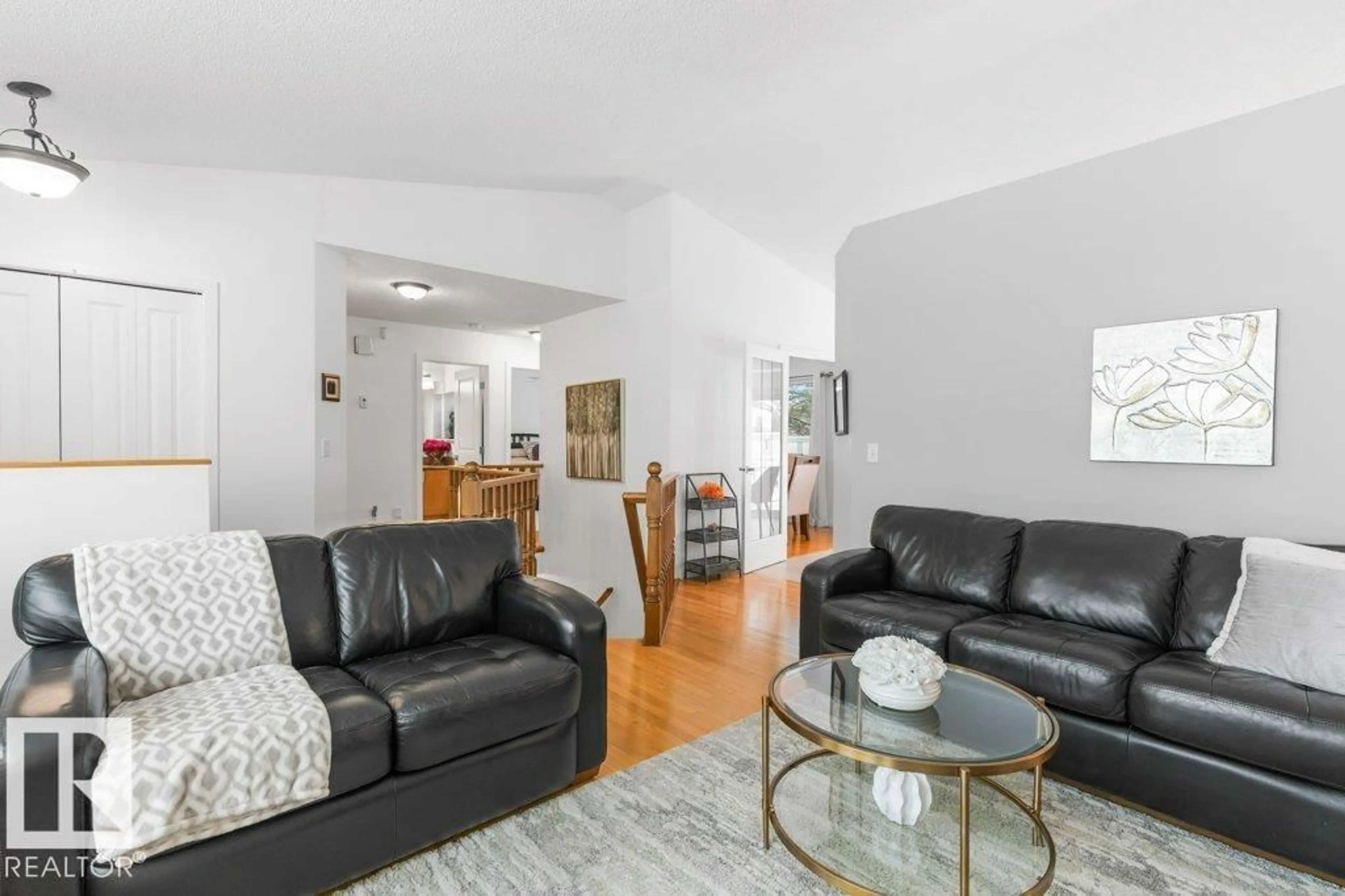 Living room with furniture, unknown for 3 - 68 POIRIER AV, St. Albert Alberta T8N6M6