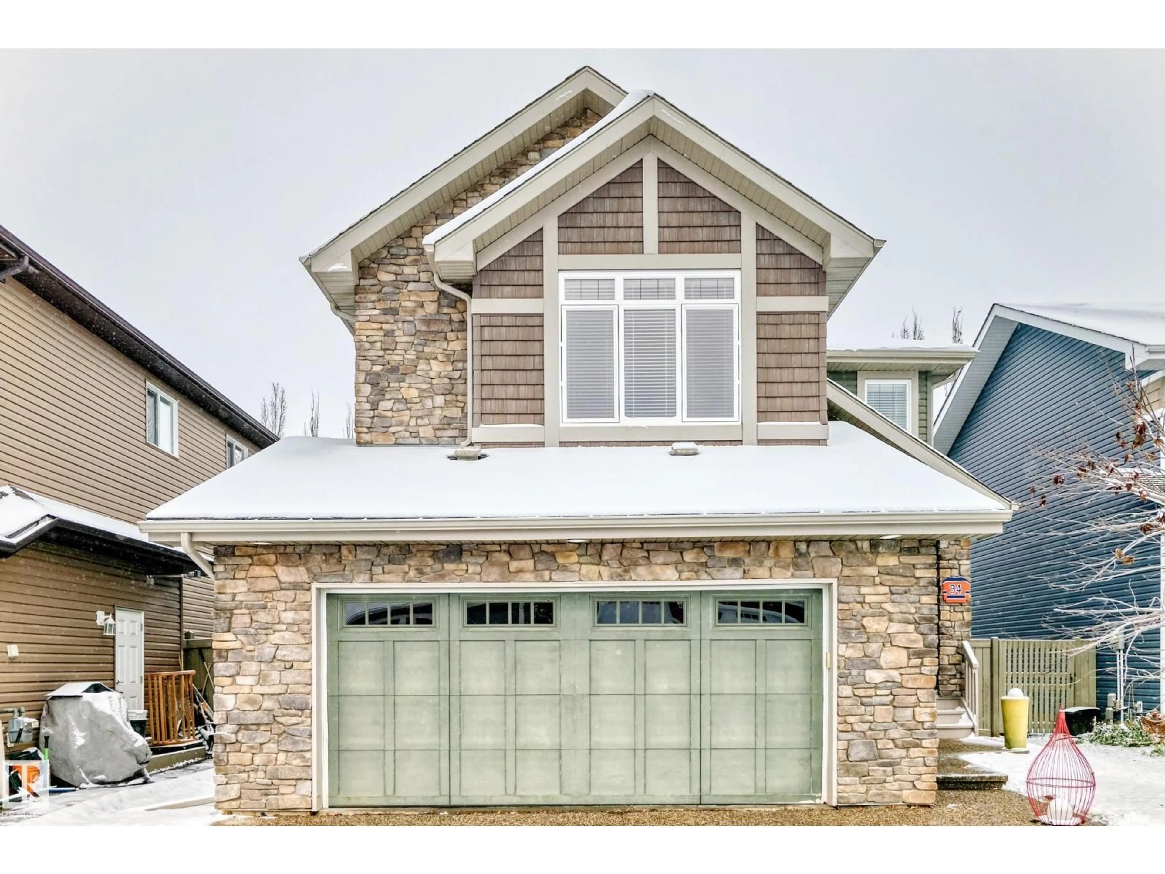 Home with brick exterior material, street for 94 ELLINGTON CR, St. Albert Alberta T8N4C6