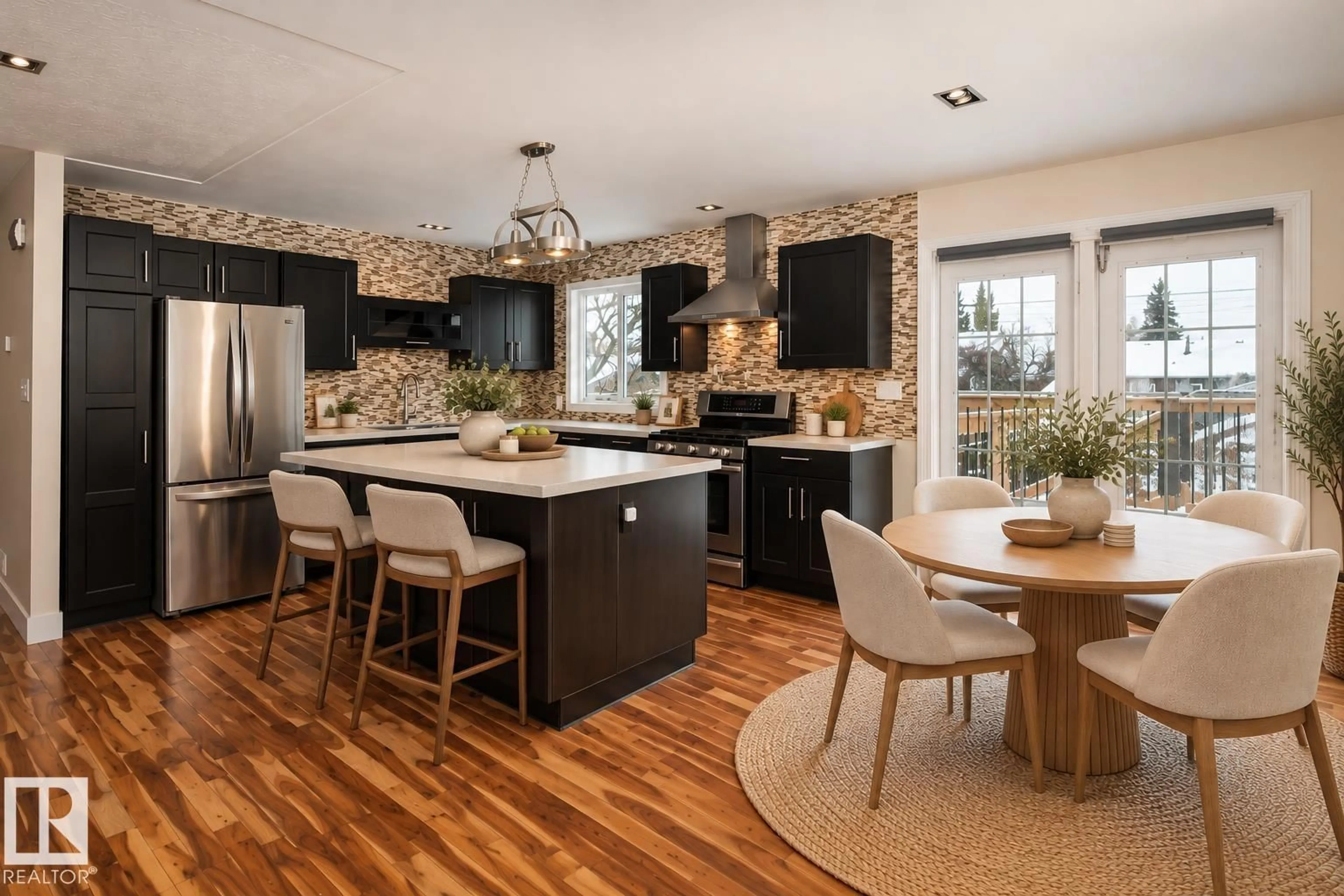 Open concept kitchen, unknown for NW - 12804 133 ST, Edmonton Alberta T5L1S6