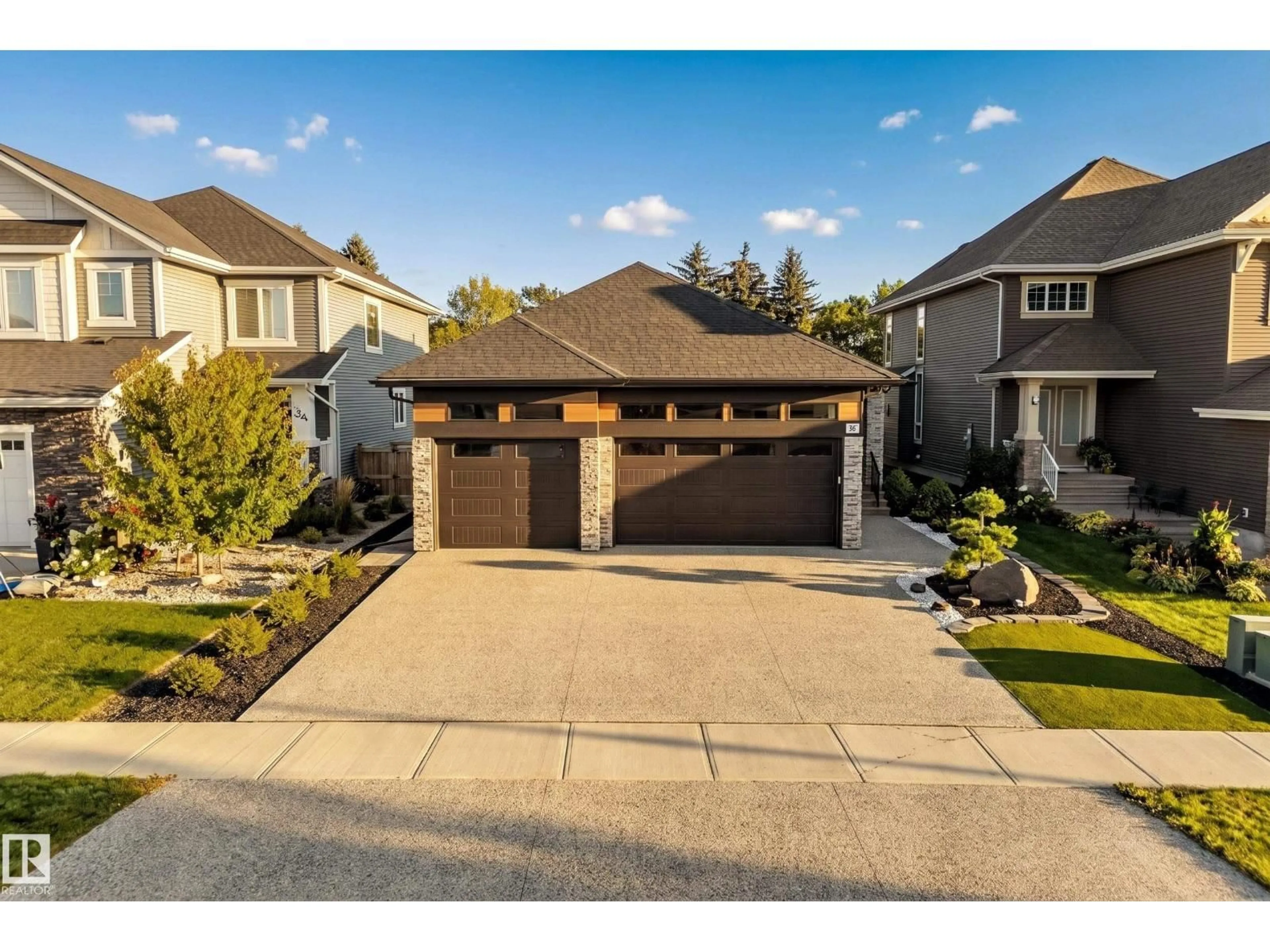A pic from outside/outdoor area/front of a property/back of a property/a pic from drone, street for 36 ENCHANTED WAY, St. Albert Alberta T8N7R7