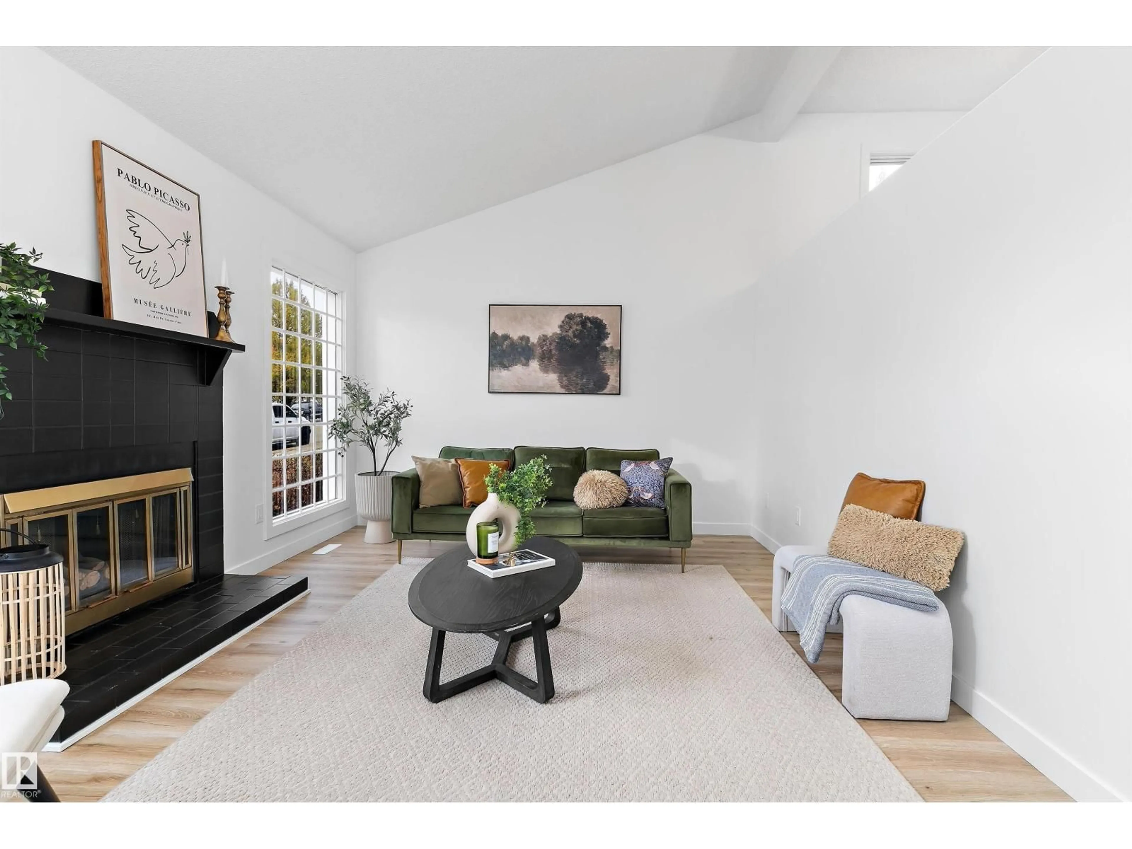 Living room with furniture, unknown for 3816 41 AV, Edmonton Alberta T6L5M4