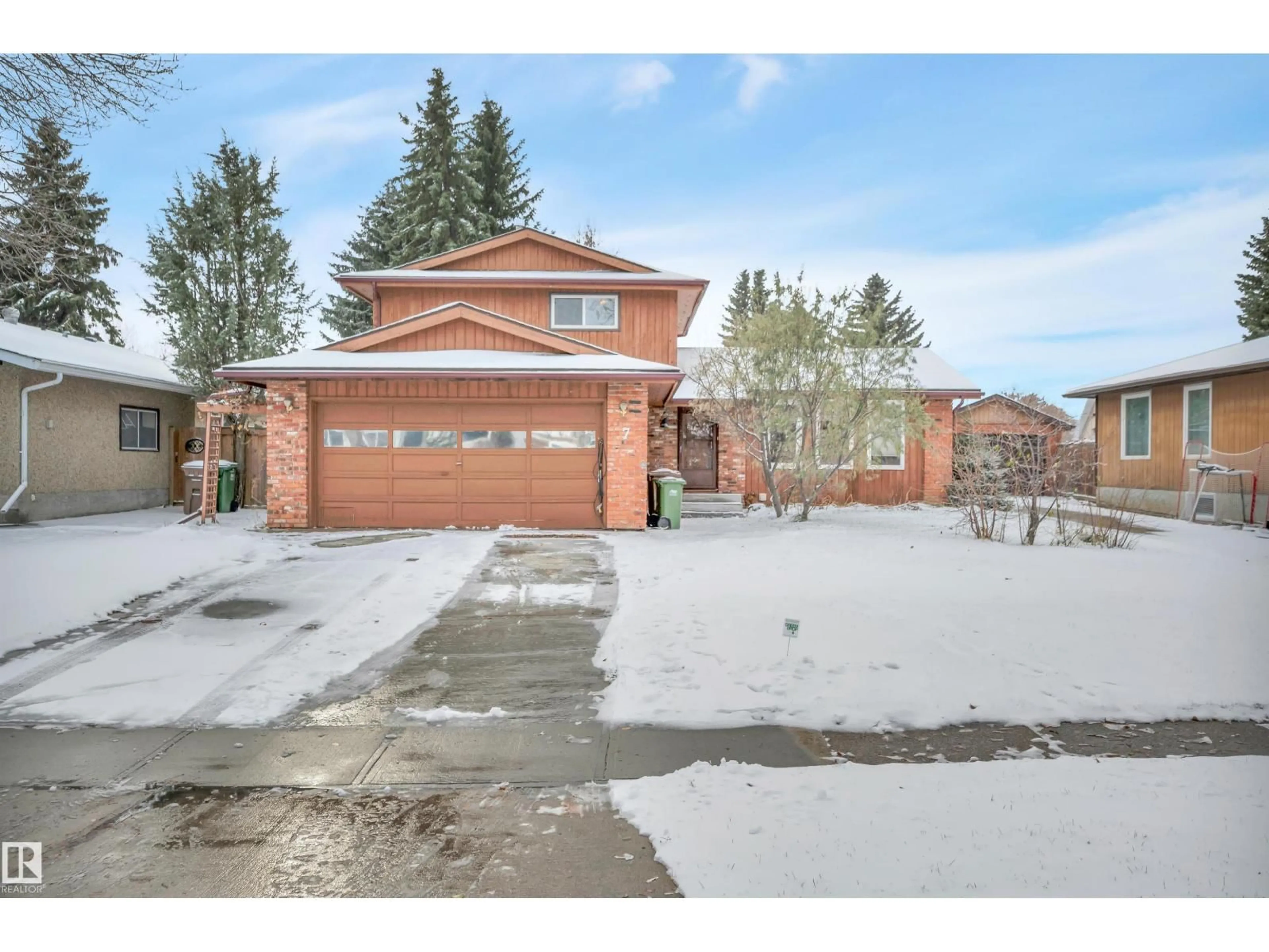 Home with brick exterior material, street for 7 ANITA CR, St. Albert Alberta T8N2W3