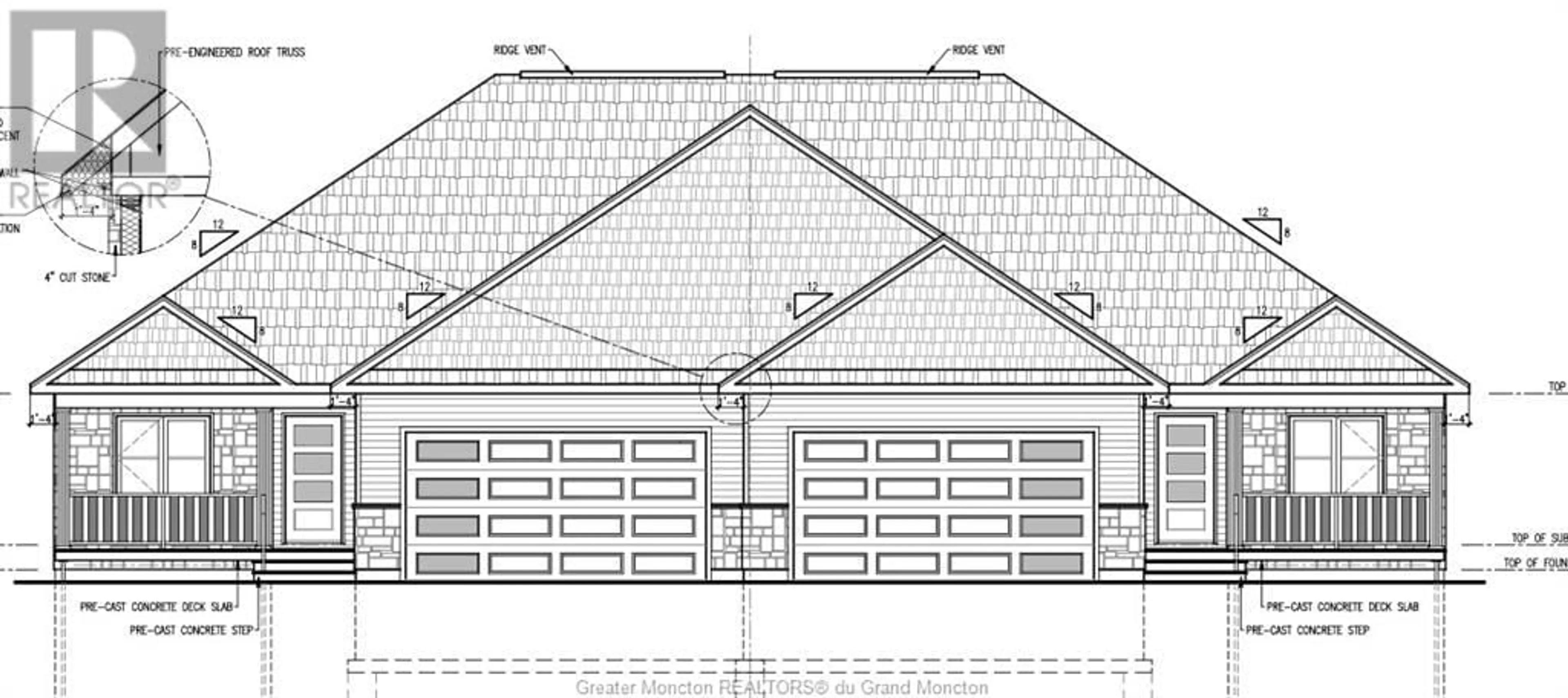 Frontside or backside of a home for 92 Rosebank CRES, Riverview New Brunswick E1B0R6