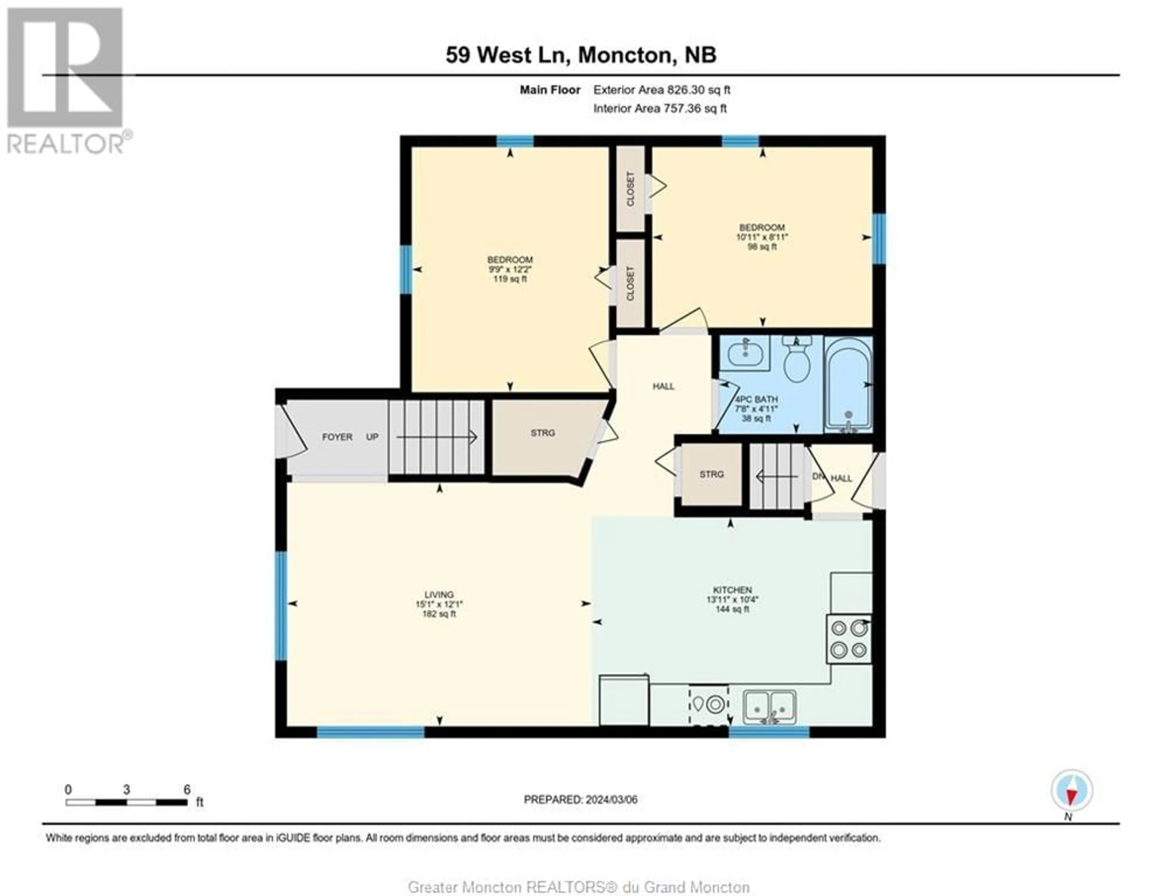 Floor plan for 59 West LANE, Moncton New Brunswick E1C6T8