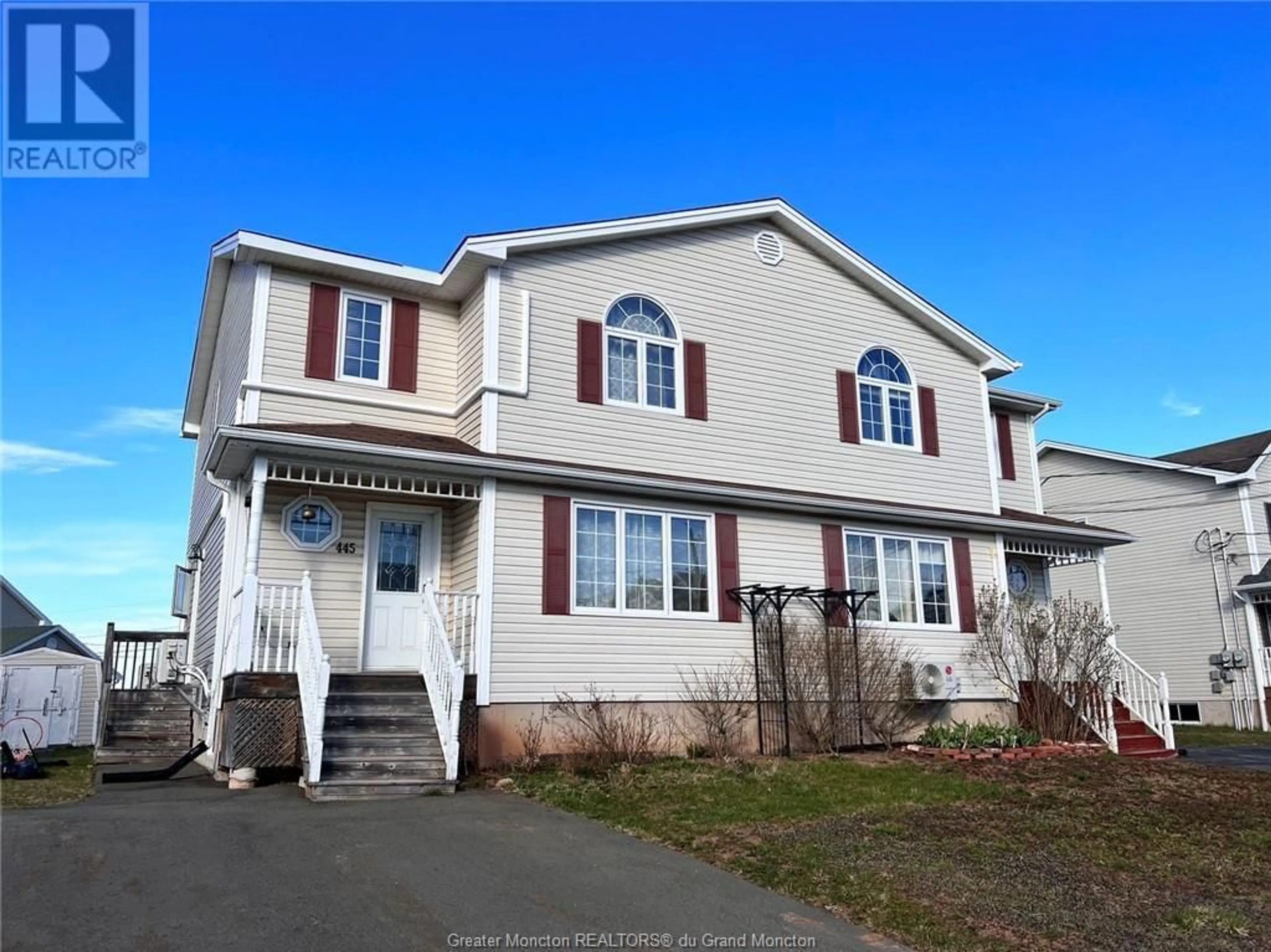 Frontside or backside of a home for 445 Twin Oaks DR, Moncton New Brunswick E1G0G2