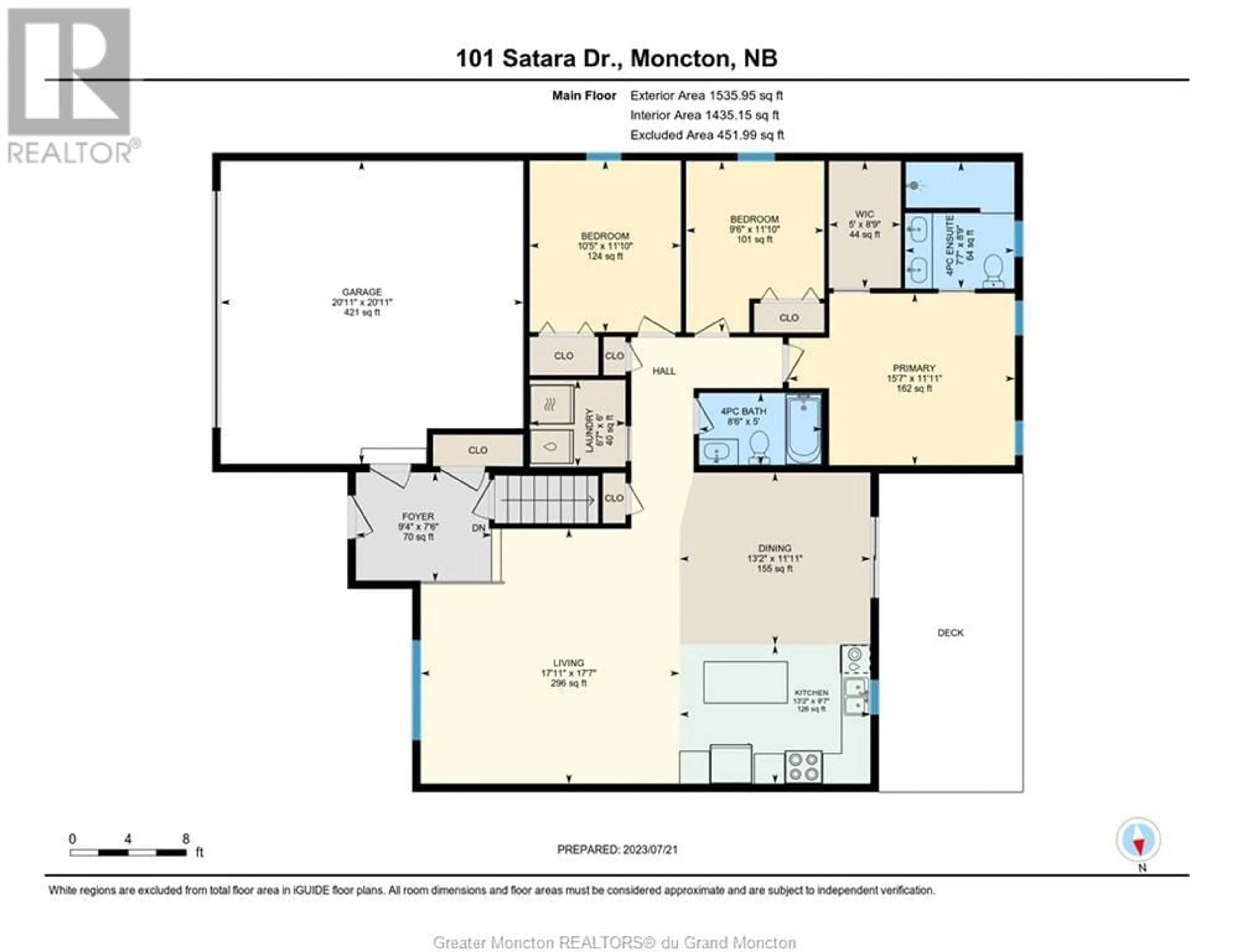 Floor plan for 101 Satara DR, Moncton New Brunswick E1G0K6