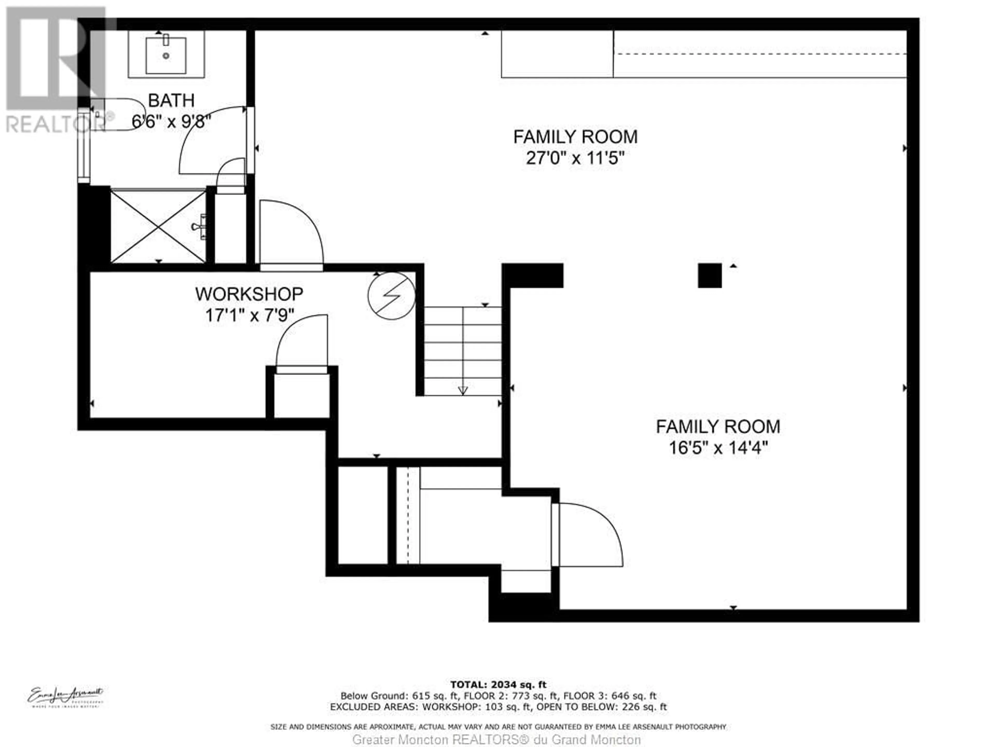 Floor plan for 96 Teakwood Way, Moncton New Brunswick E1G1V3