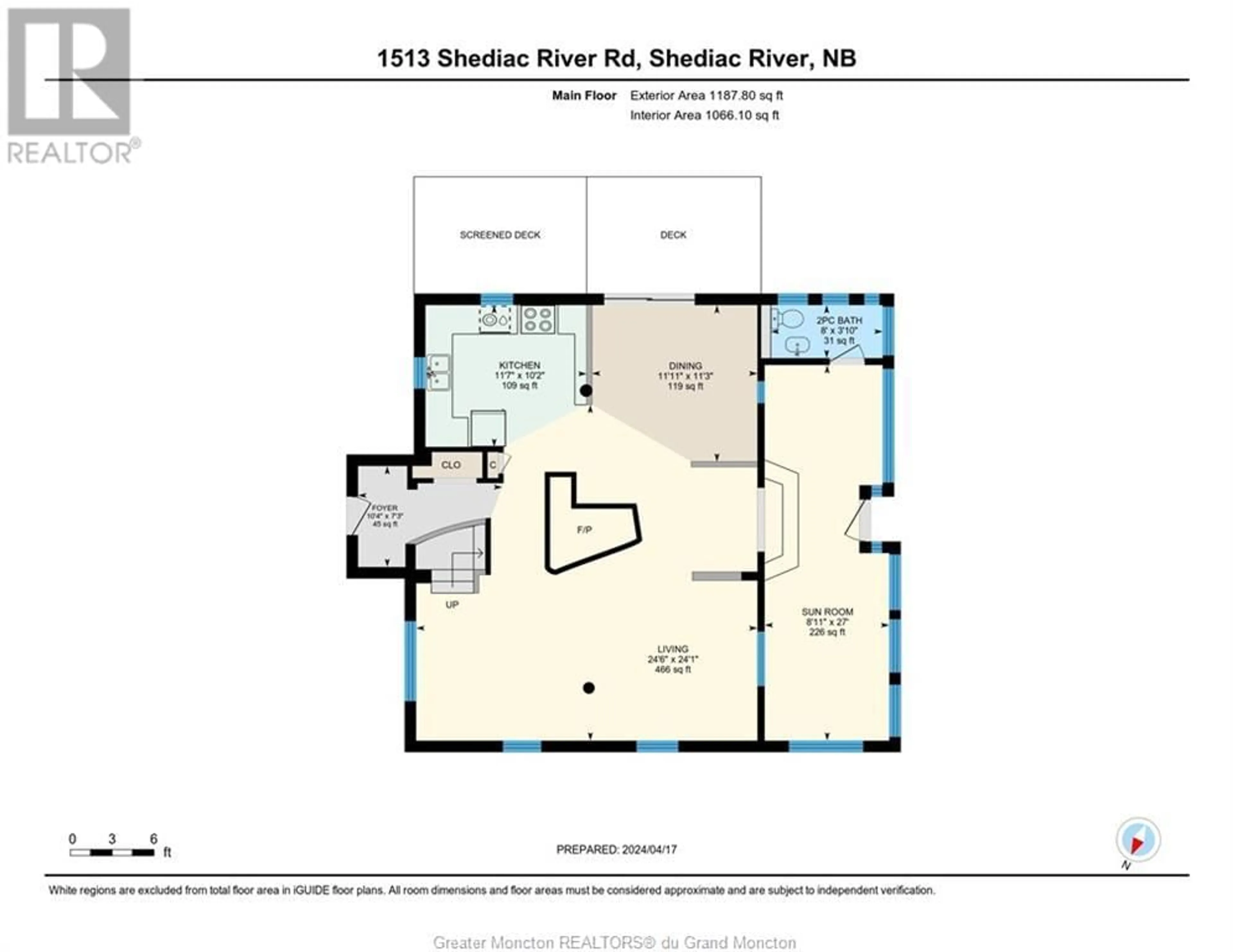 Floor plan for 1513 Shediac River RD, Shediac River New Brunswick E4R1V5