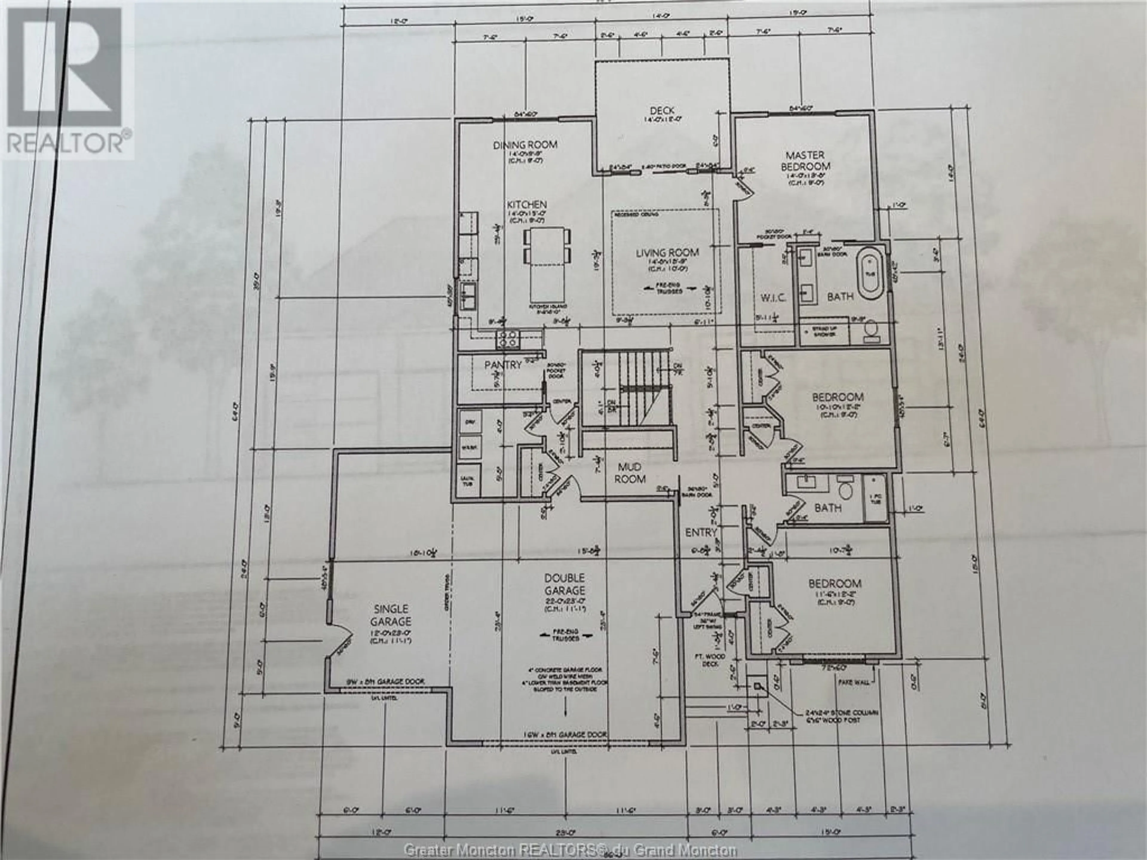 Floor plan for 111 Rachel, Moncton New Brunswick E1G6H9
